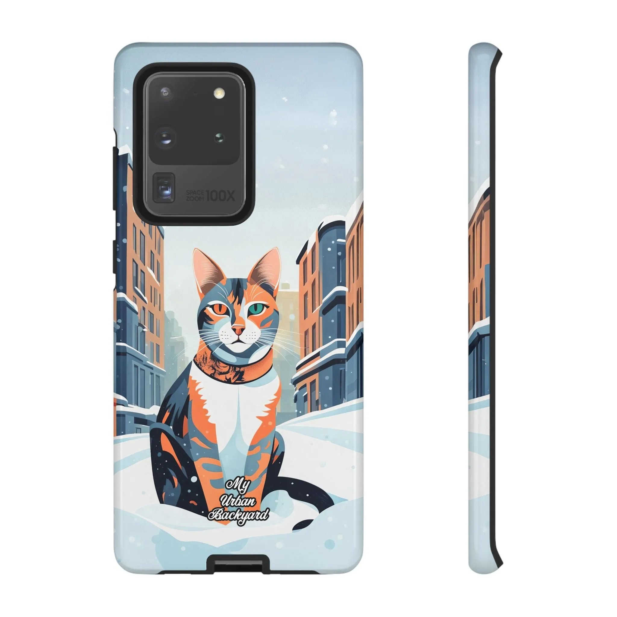 Claws Pawson in the Snow, Cat Cell Phone Case - Apple, Samsung, or Google Pixel