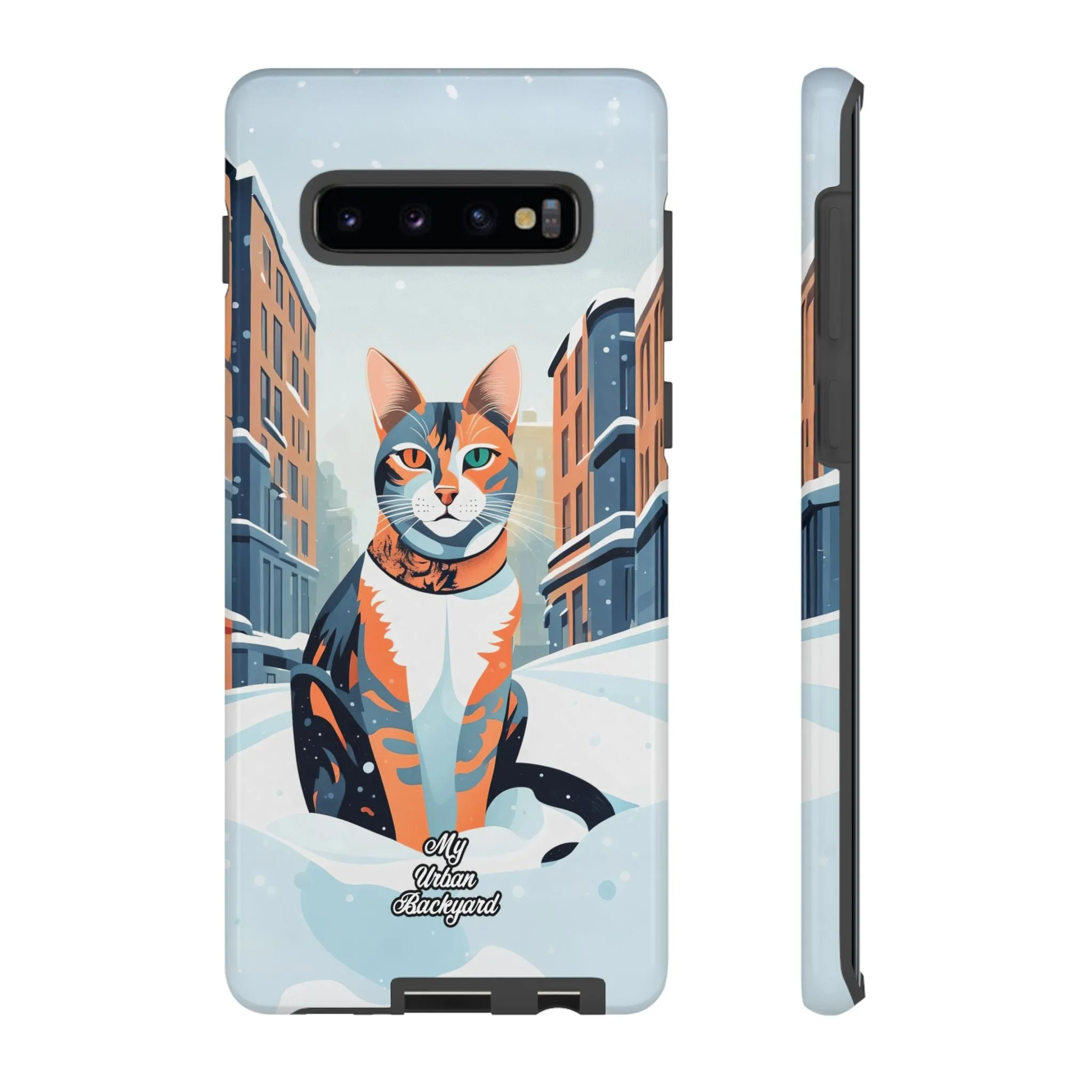 Claws Pawson in the Snow, Cat Cell Phone Case - Apple, Samsung, or Google Pixel