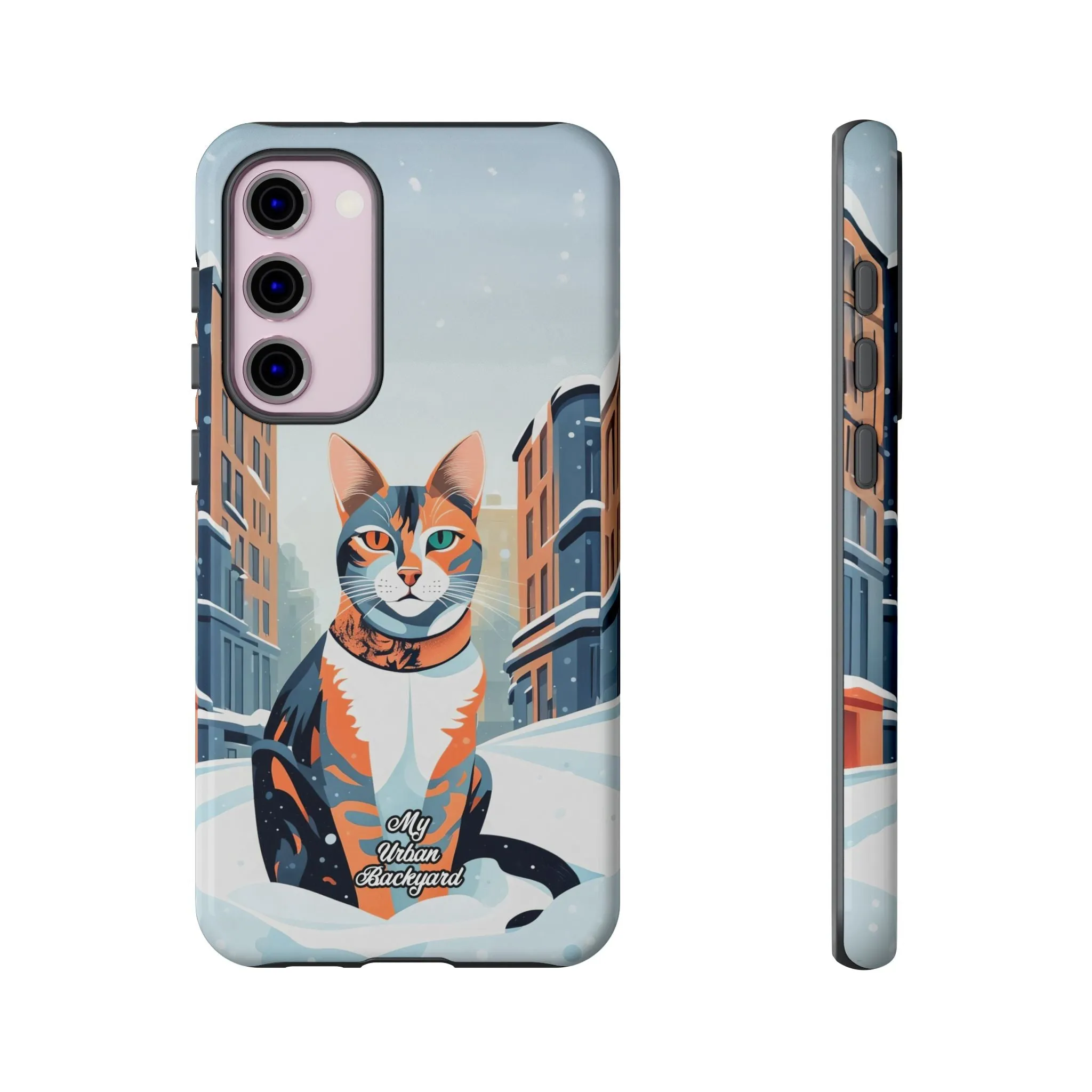 Claws Pawson in the Snow, Cat Cell Phone Case - Apple, Samsung, or Google Pixel