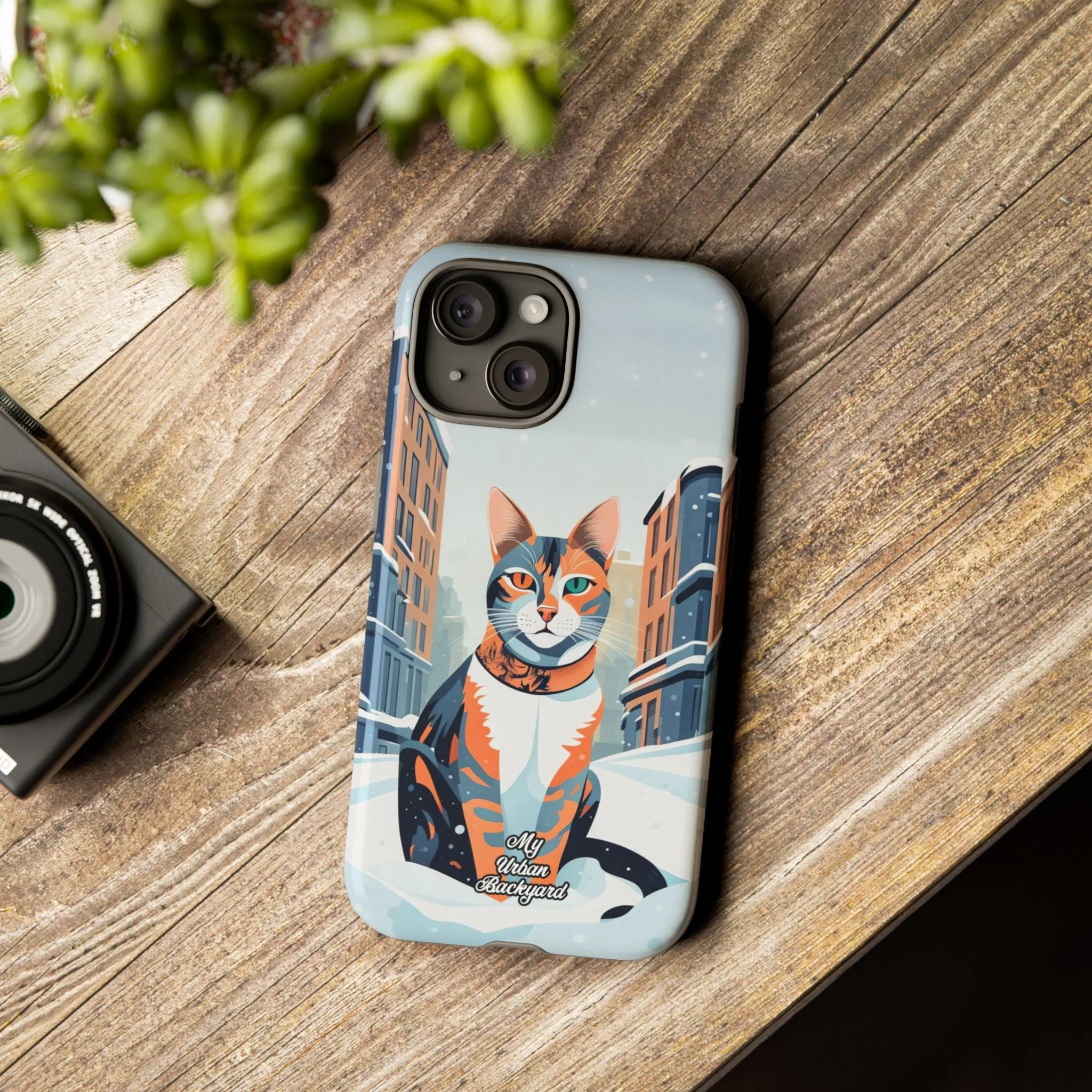 Claws Pawson in the Snow, Cat Cell Phone Case - Apple, Samsung, or Google Pixel