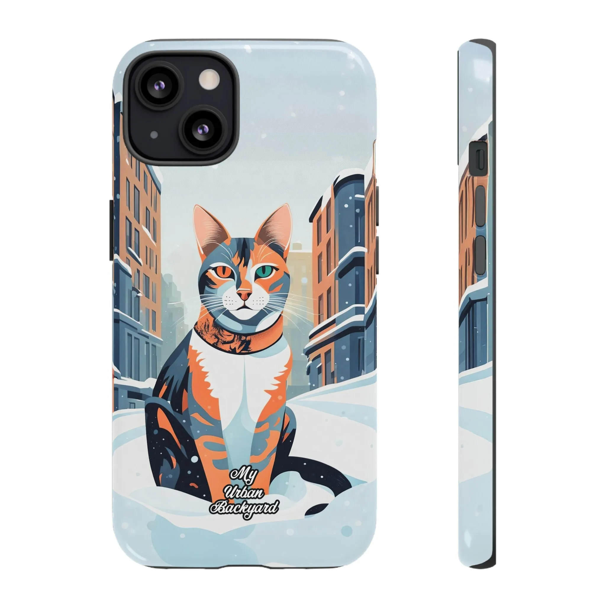 Claws Pawson in the Snow, Cat Cell Phone Case - Apple, Samsung, or Google Pixel