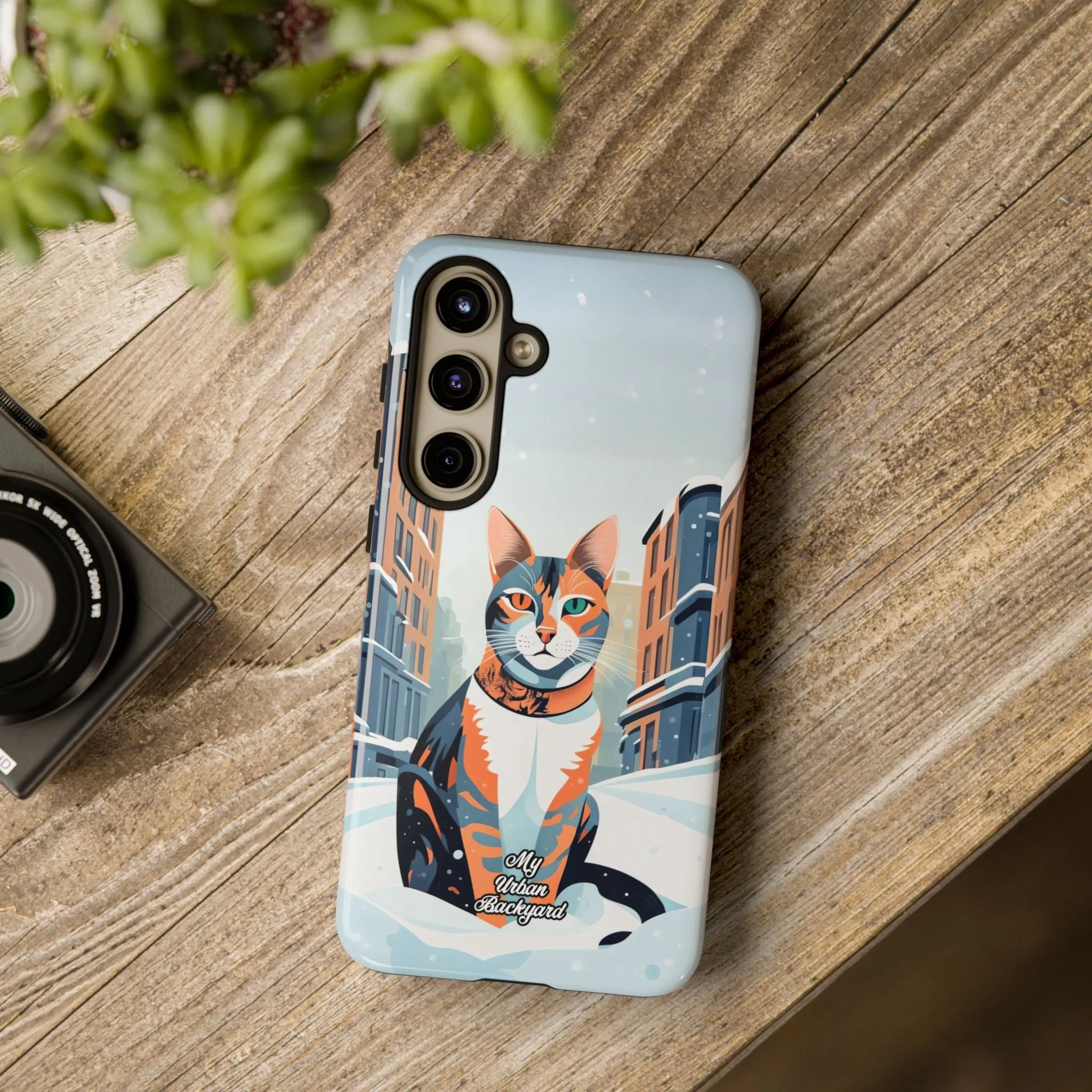 Claws Pawson in the Snow, Cat Cell Phone Case - Apple, Samsung, or Google Pixel