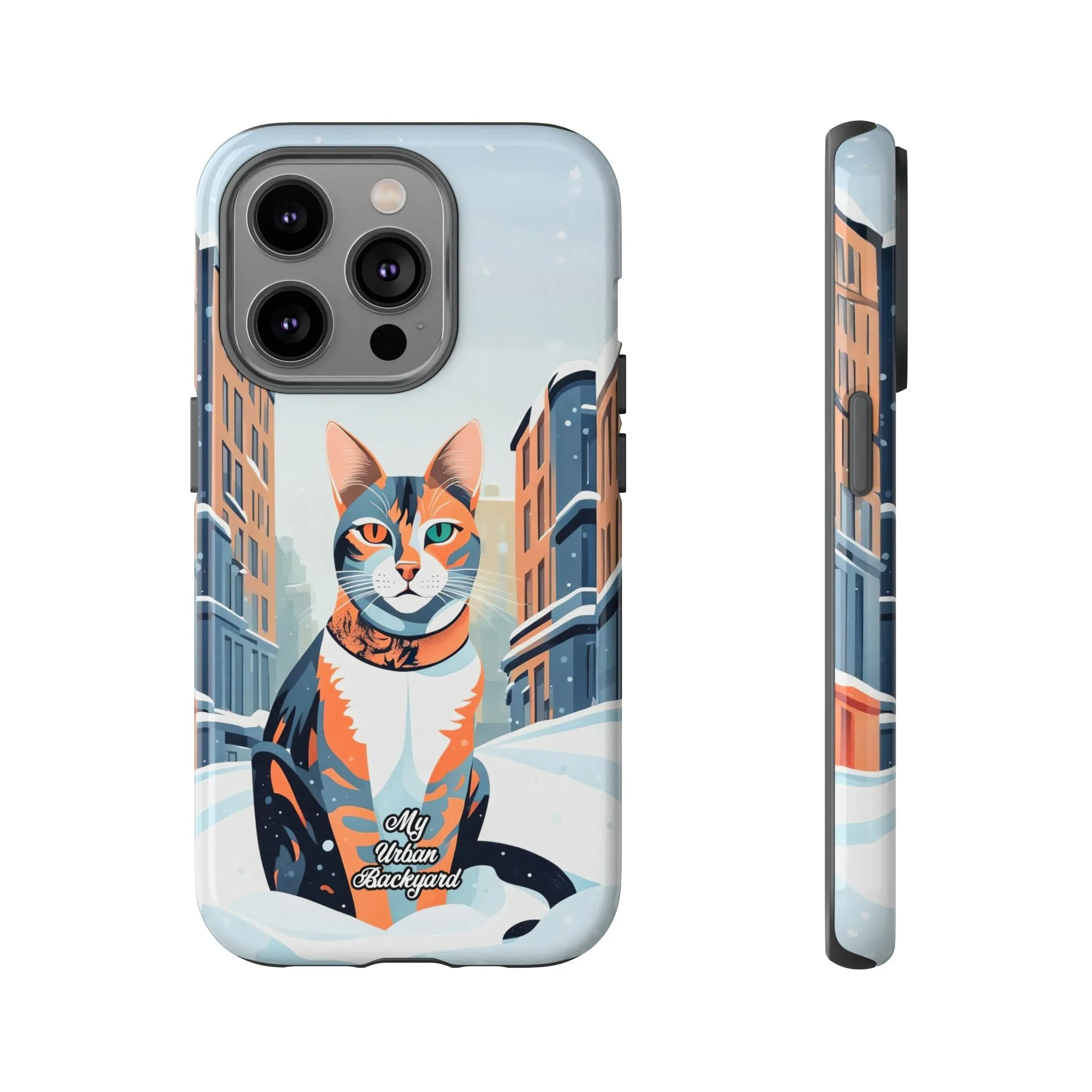 Claws Pawson in the Snow, Cat Cell Phone Case - Apple, Samsung, or Google Pixel