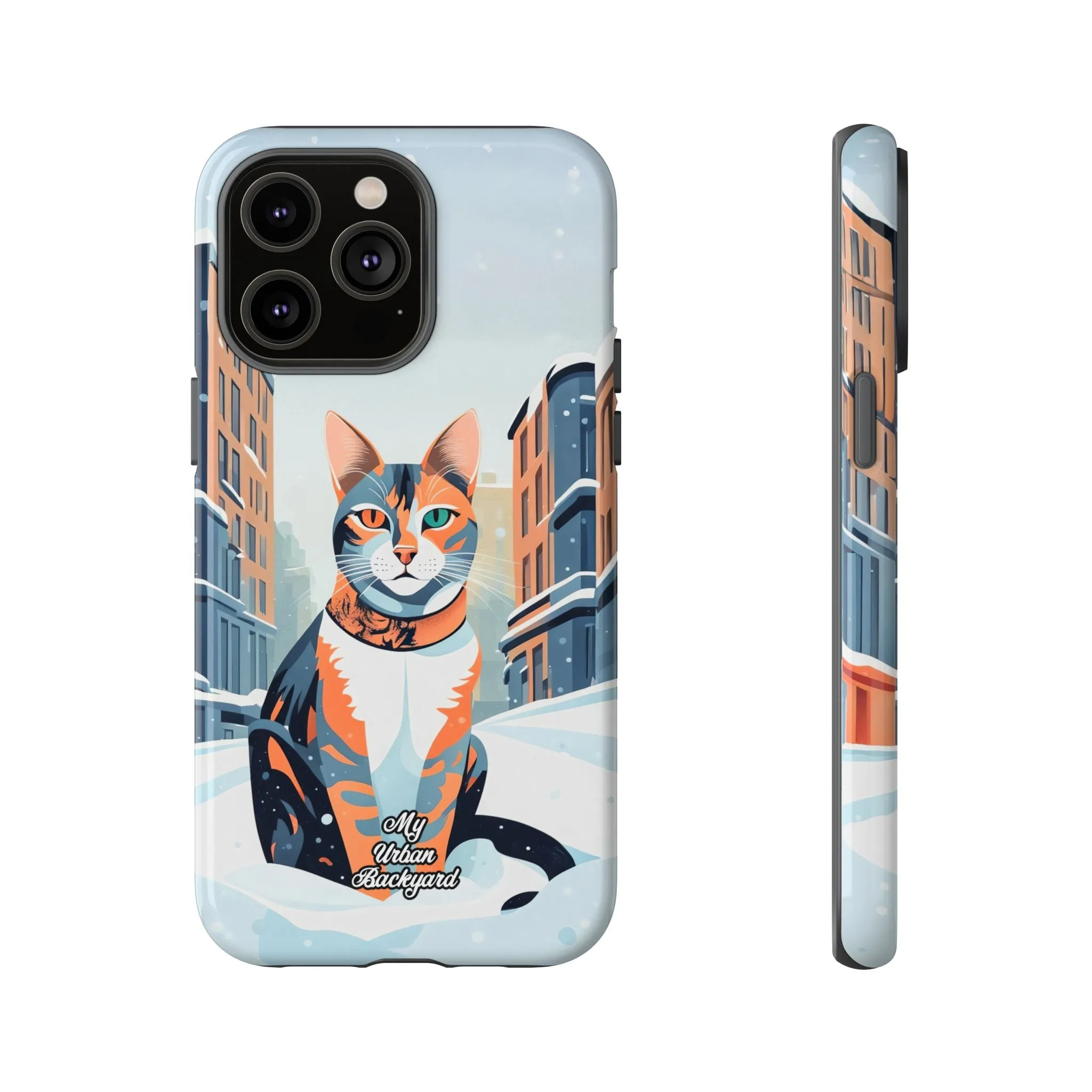 Claws Pawson in the Snow, Cat Cell Phone Case - Apple, Samsung, or Google Pixel