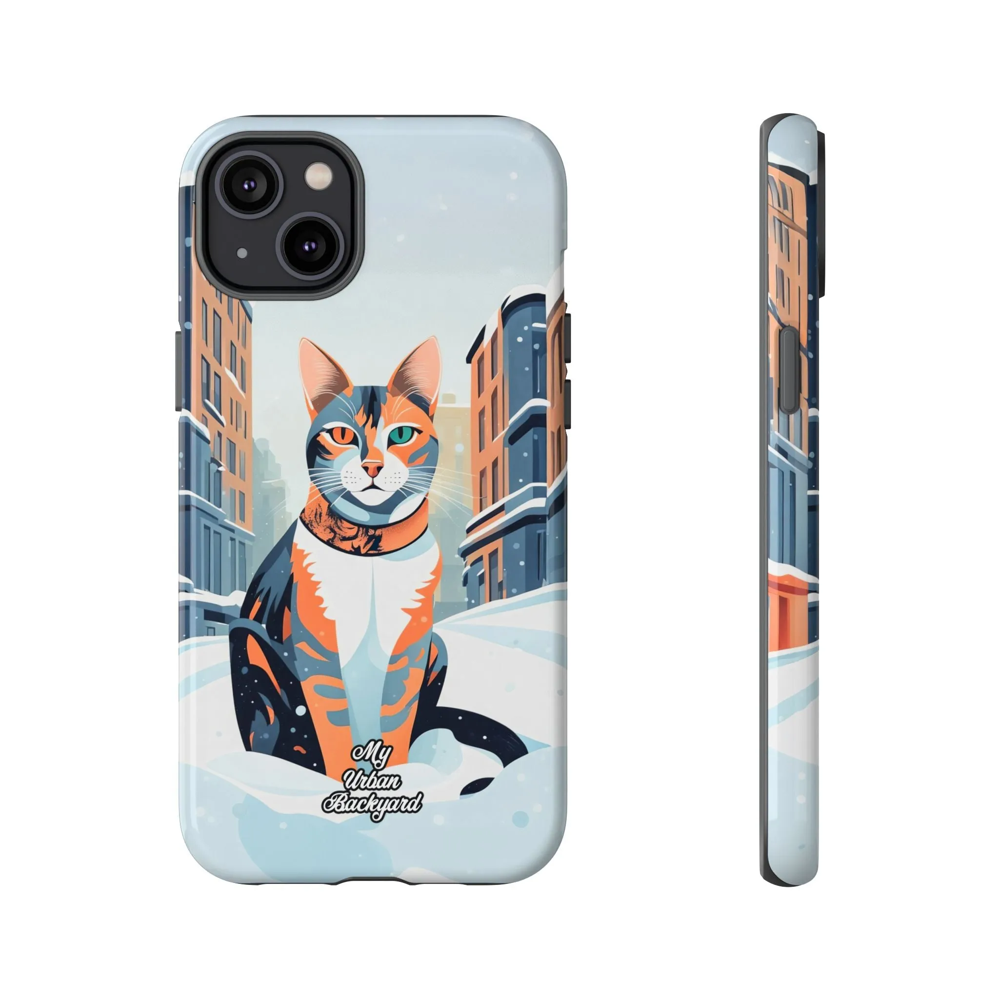 Claws Pawson in the Snow, Cat Cell Phone Case - Apple, Samsung, or Google Pixel