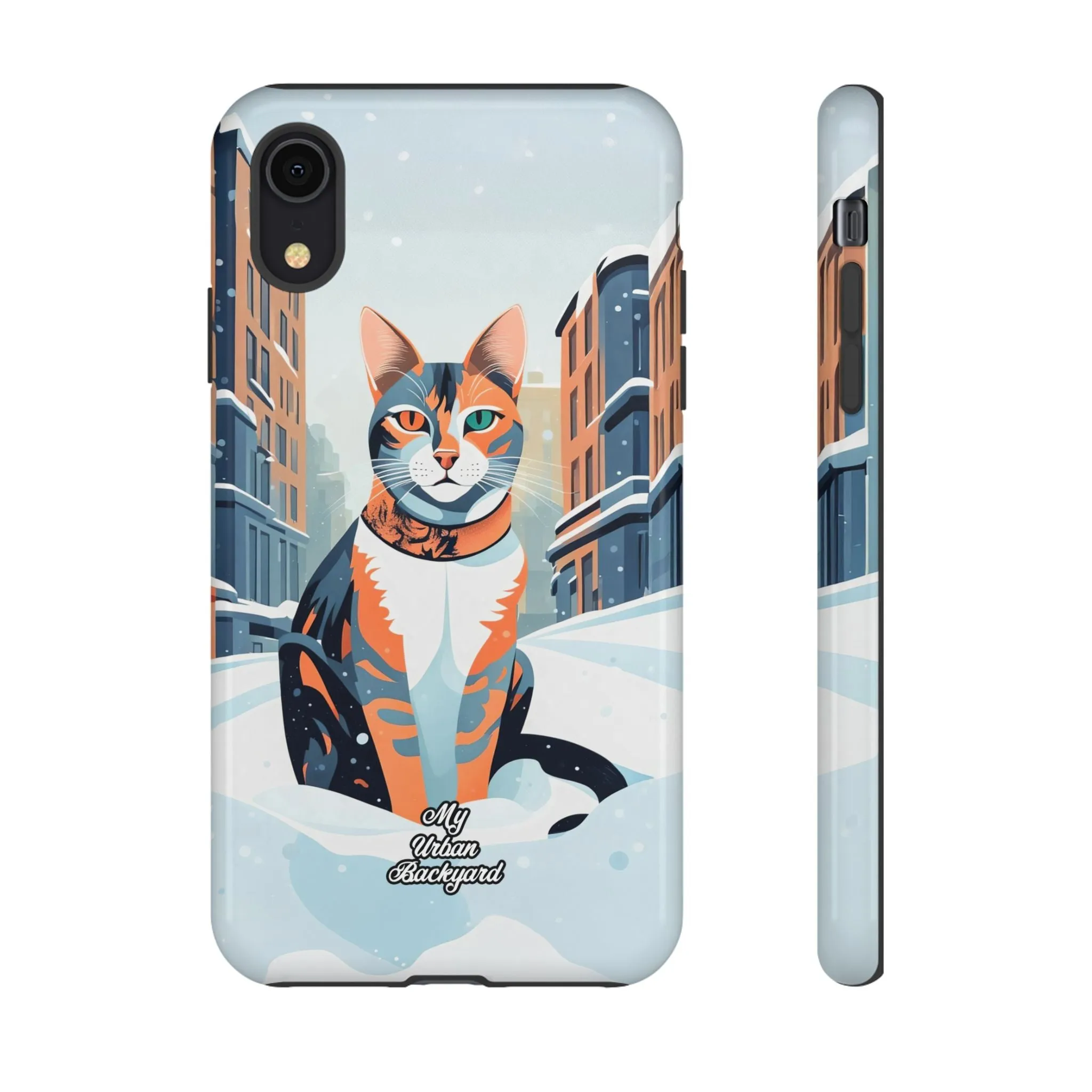 Claws Pawson in the Snow, Cat Cell Phone Case - Apple, Samsung, or Google Pixel