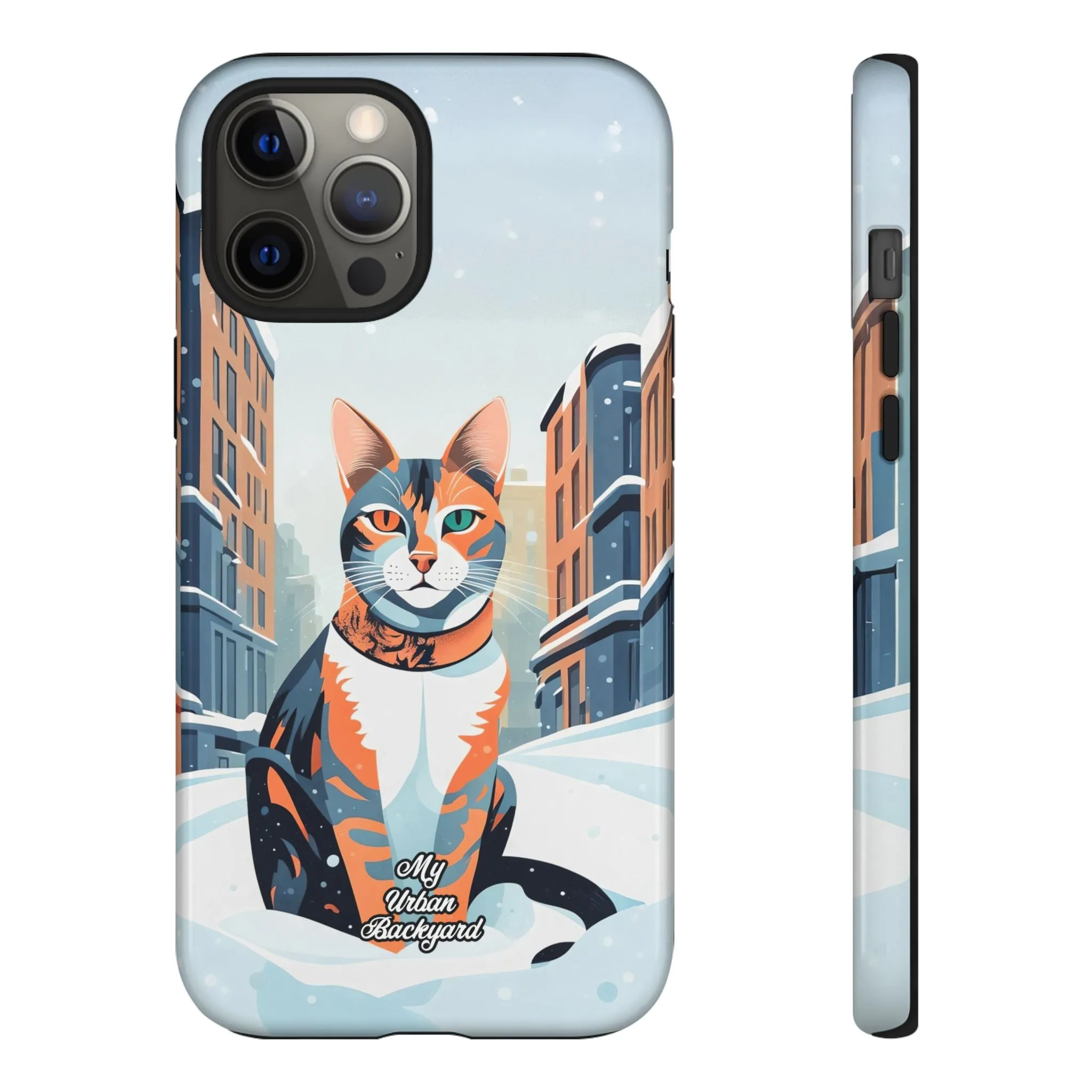 Claws Pawson in the Snow, Cat Cell Phone Case - Apple, Samsung, or Google Pixel