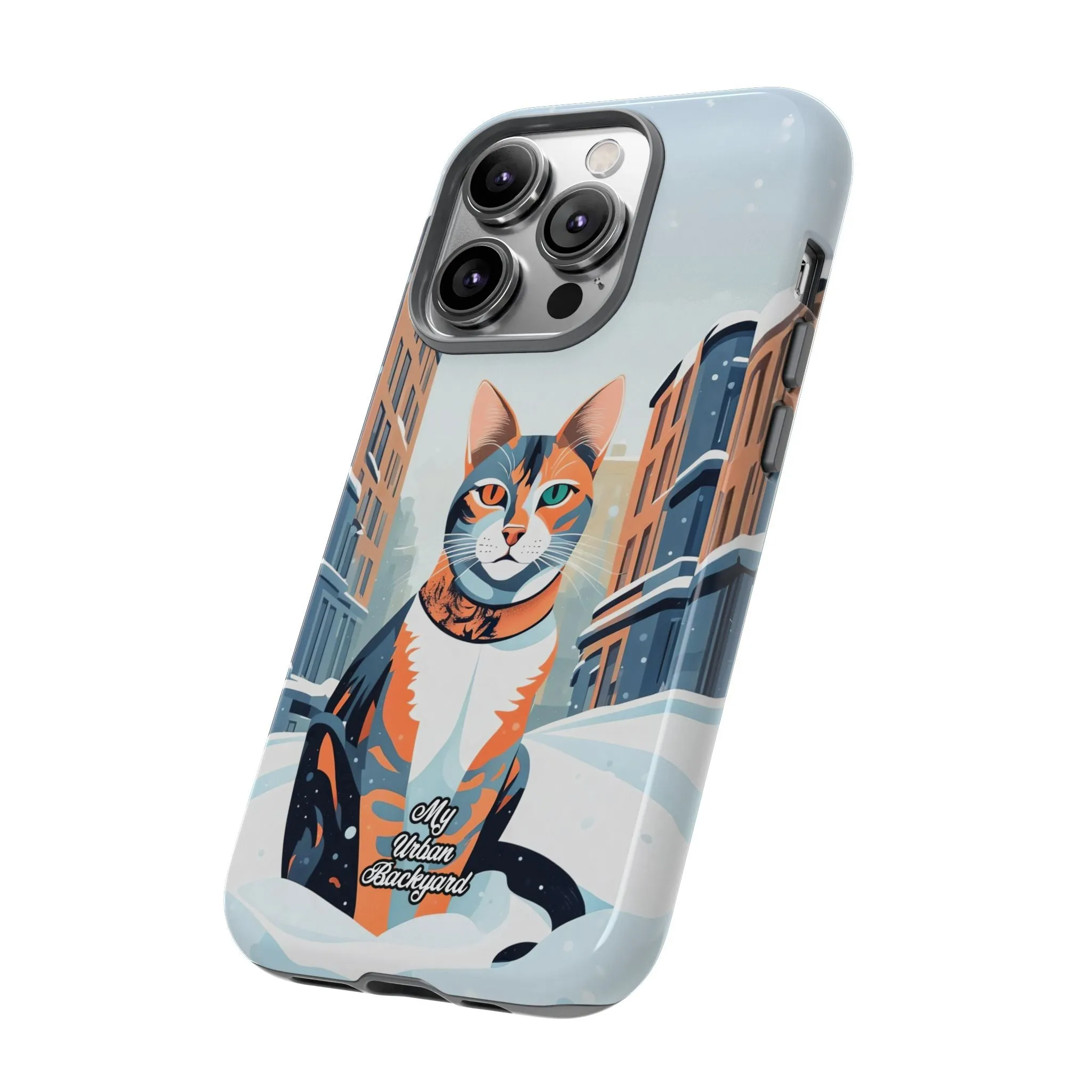 Claws Pawson in the Snow, Cat Cell Phone Case - Apple, Samsung, or Google Pixel