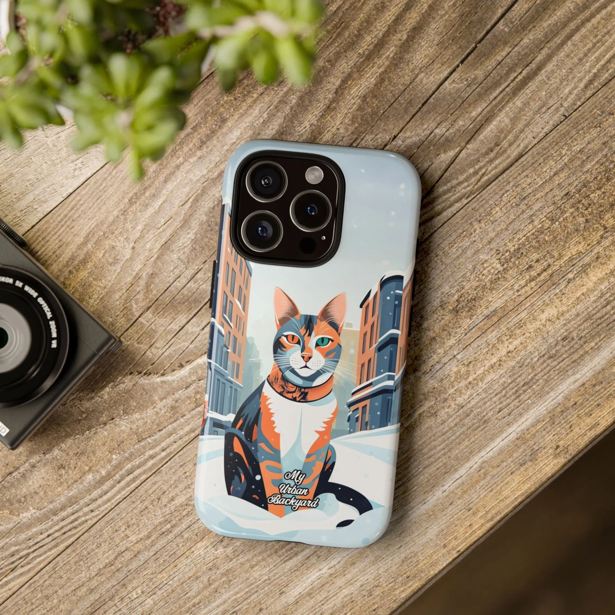 Claws Pawson in the Snow, Cat Cell Phone Case - Apple, Samsung, or Google Pixel