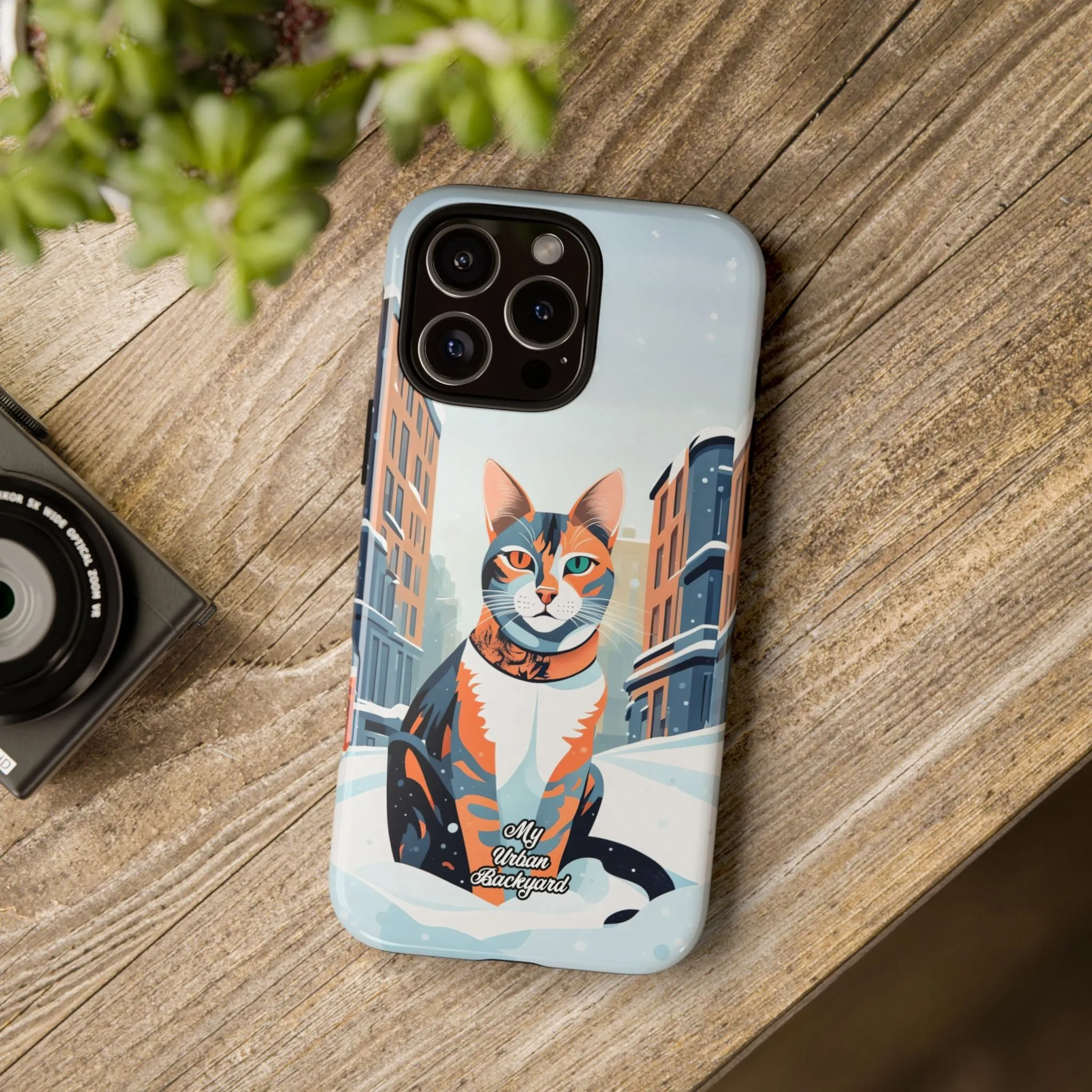 Claws Pawson in the Snow, Cat Cell Phone Case - Apple, Samsung, or Google Pixel