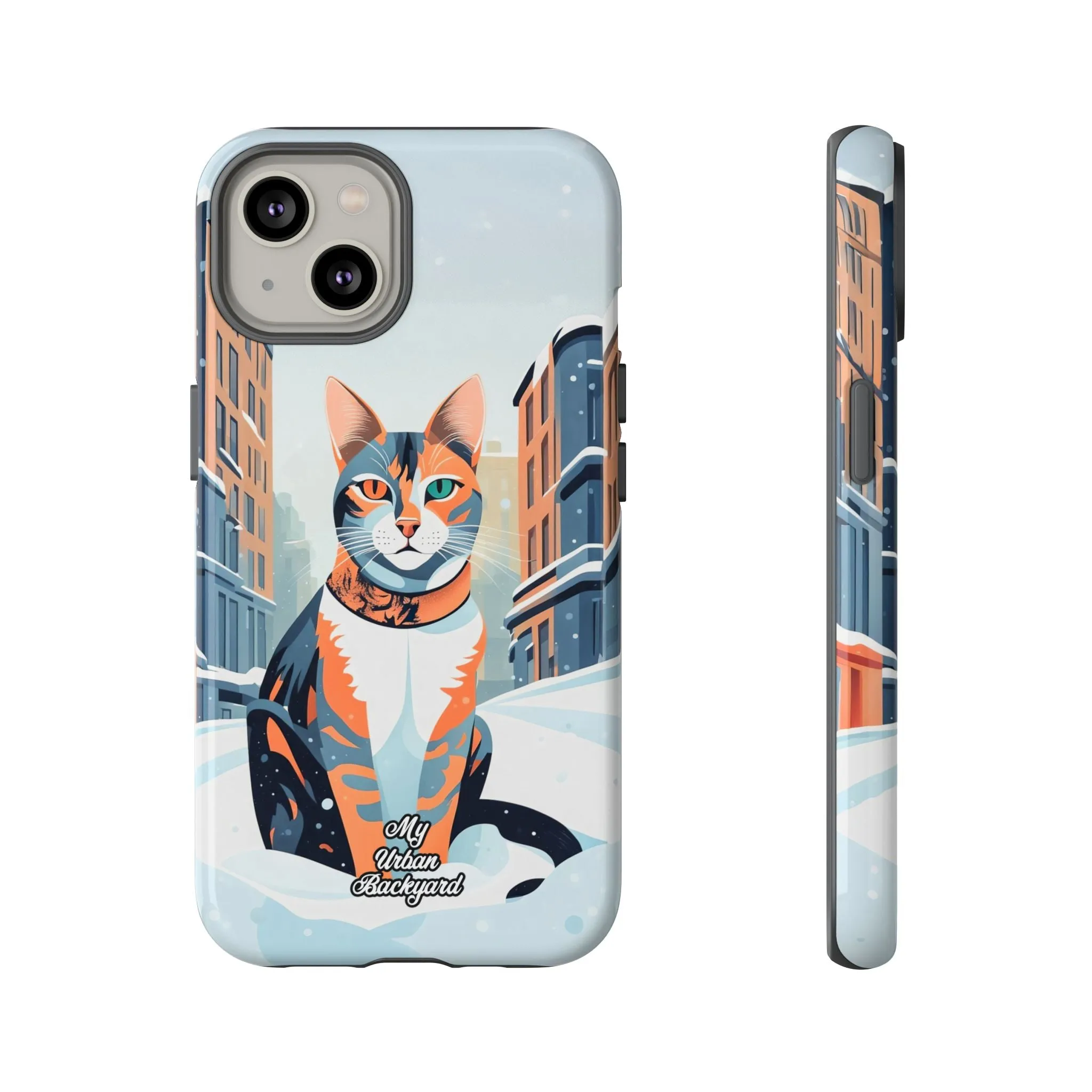 Claws Pawson in the Snow, Cat Cell Phone Case - Apple, Samsung, or Google Pixel