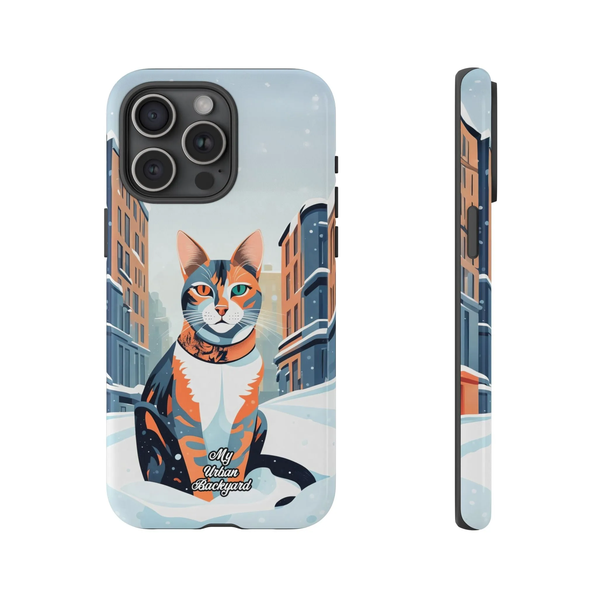 Claws Pawson in the Snow, Cat Cell Phone Case - Apple, Samsung, or Google Pixel