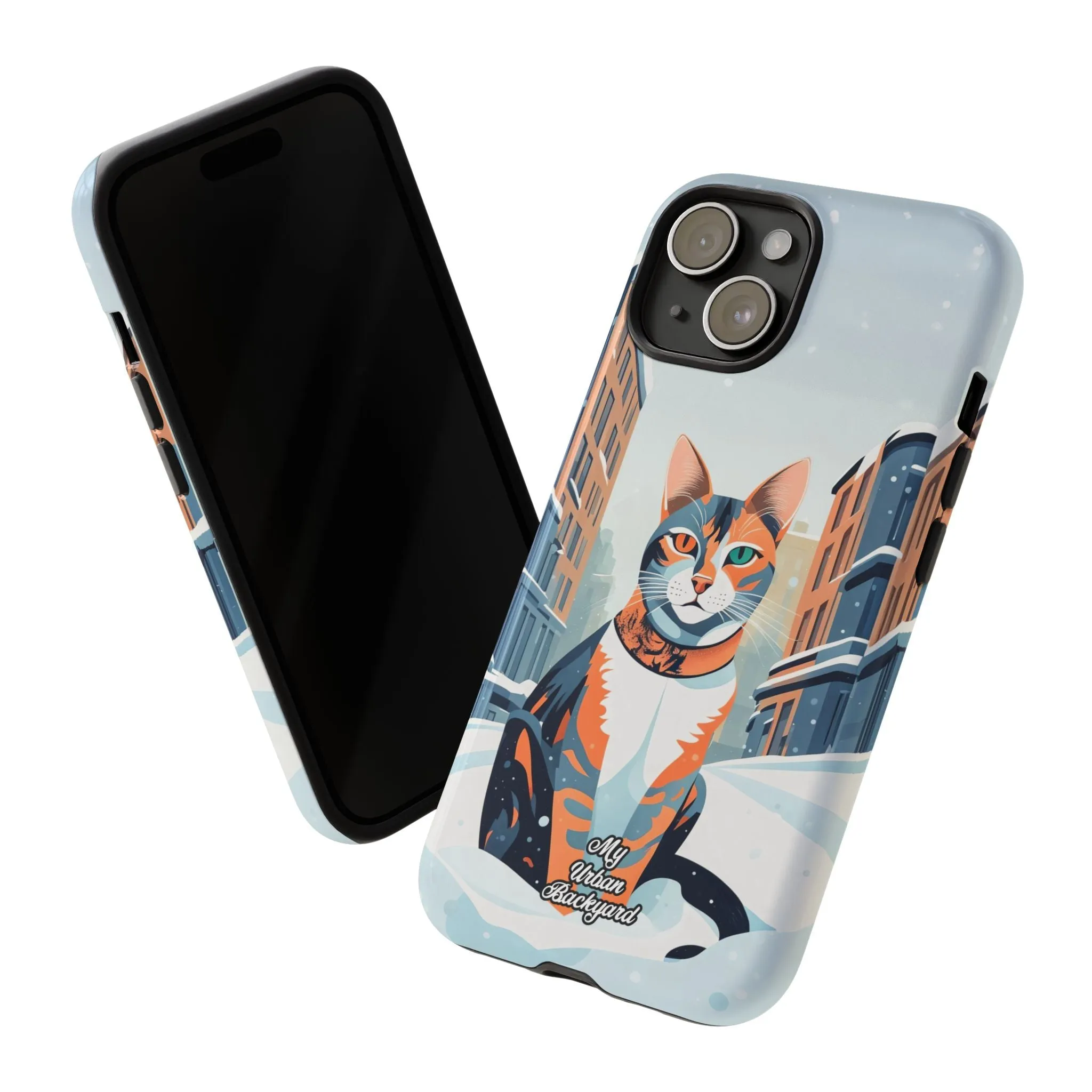 Claws Pawson in the Snow, Cat Cell Phone Case - Apple, Samsung, or Google Pixel