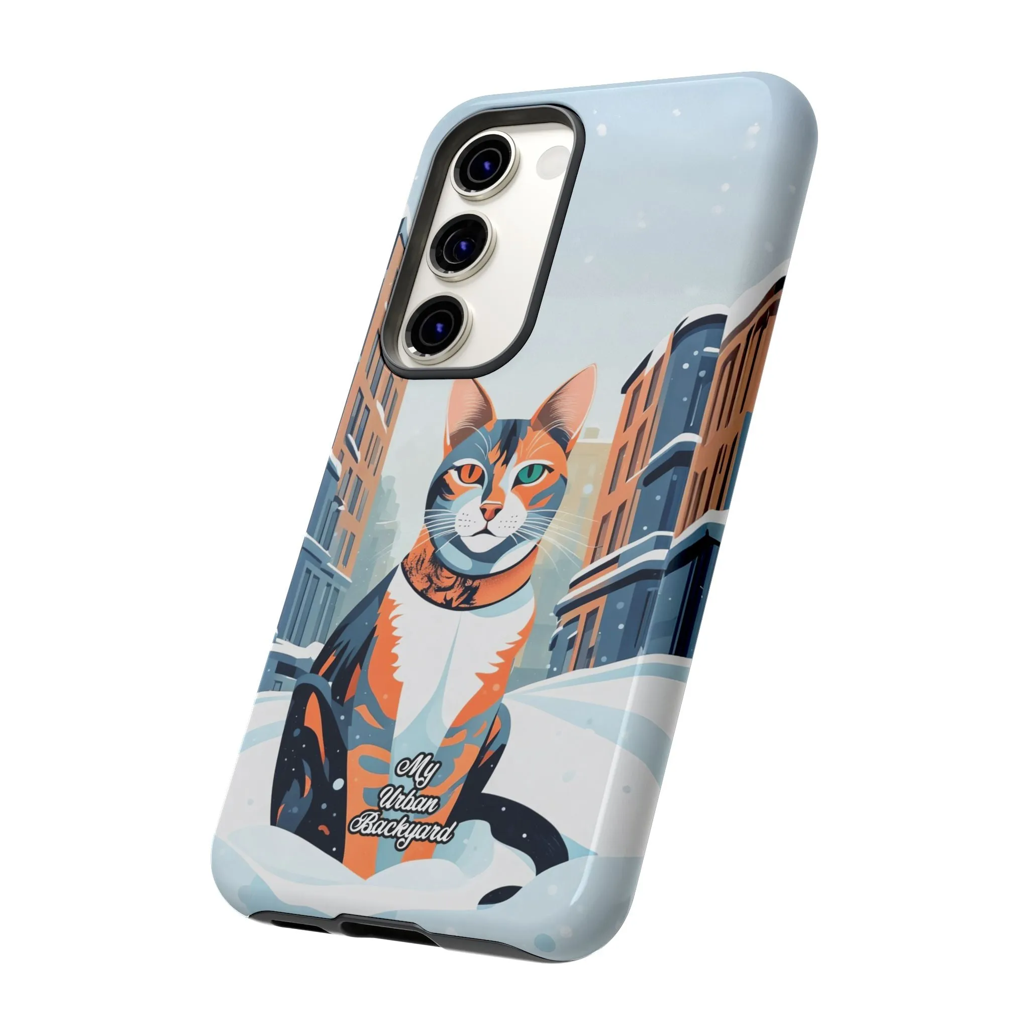 Claws Pawson in the Snow, Cat Cell Phone Case - Apple, Samsung, or Google Pixel