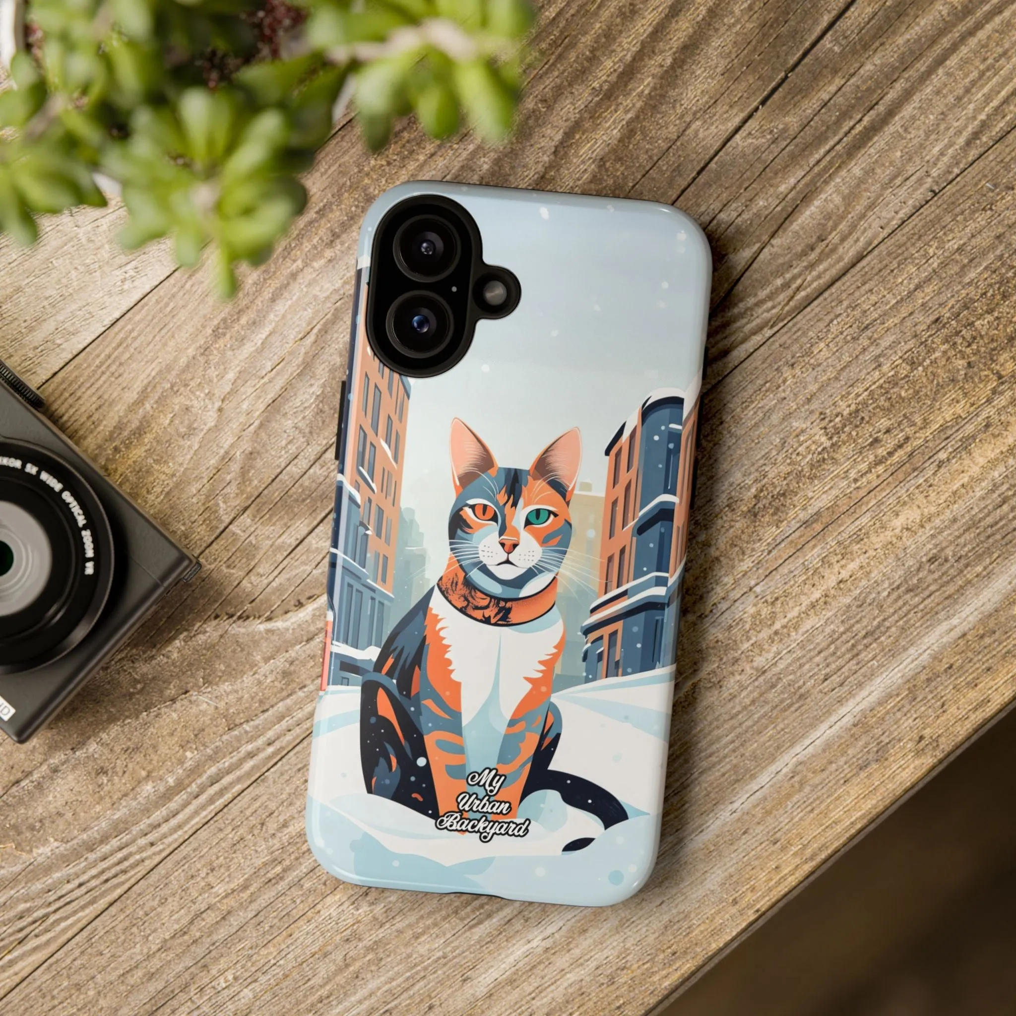 Claws Pawson in the Snow, Cat Cell Phone Case - Apple, Samsung, or Google Pixel