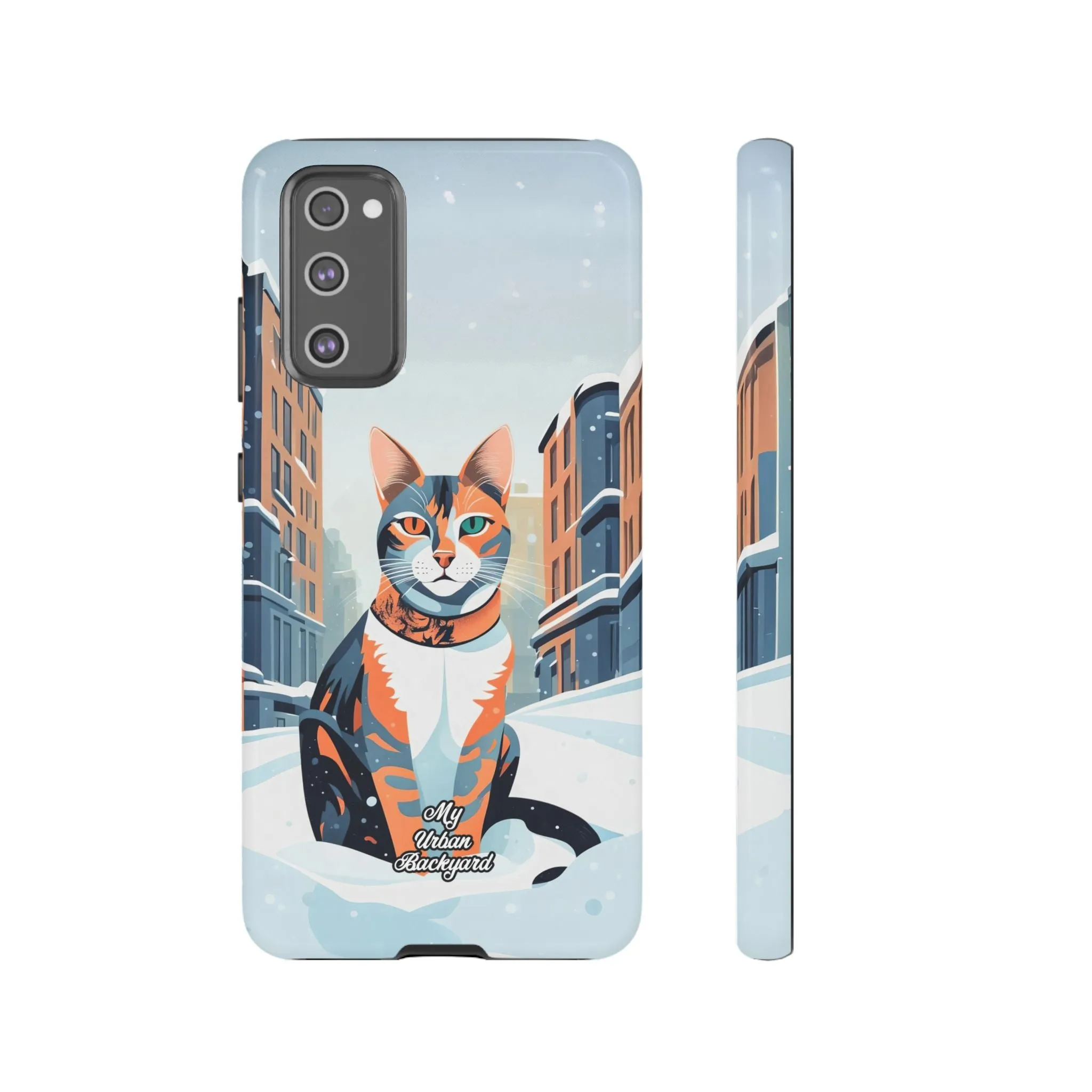 Claws Pawson in the Snow, Cat Cell Phone Case - Apple, Samsung, or Google Pixel