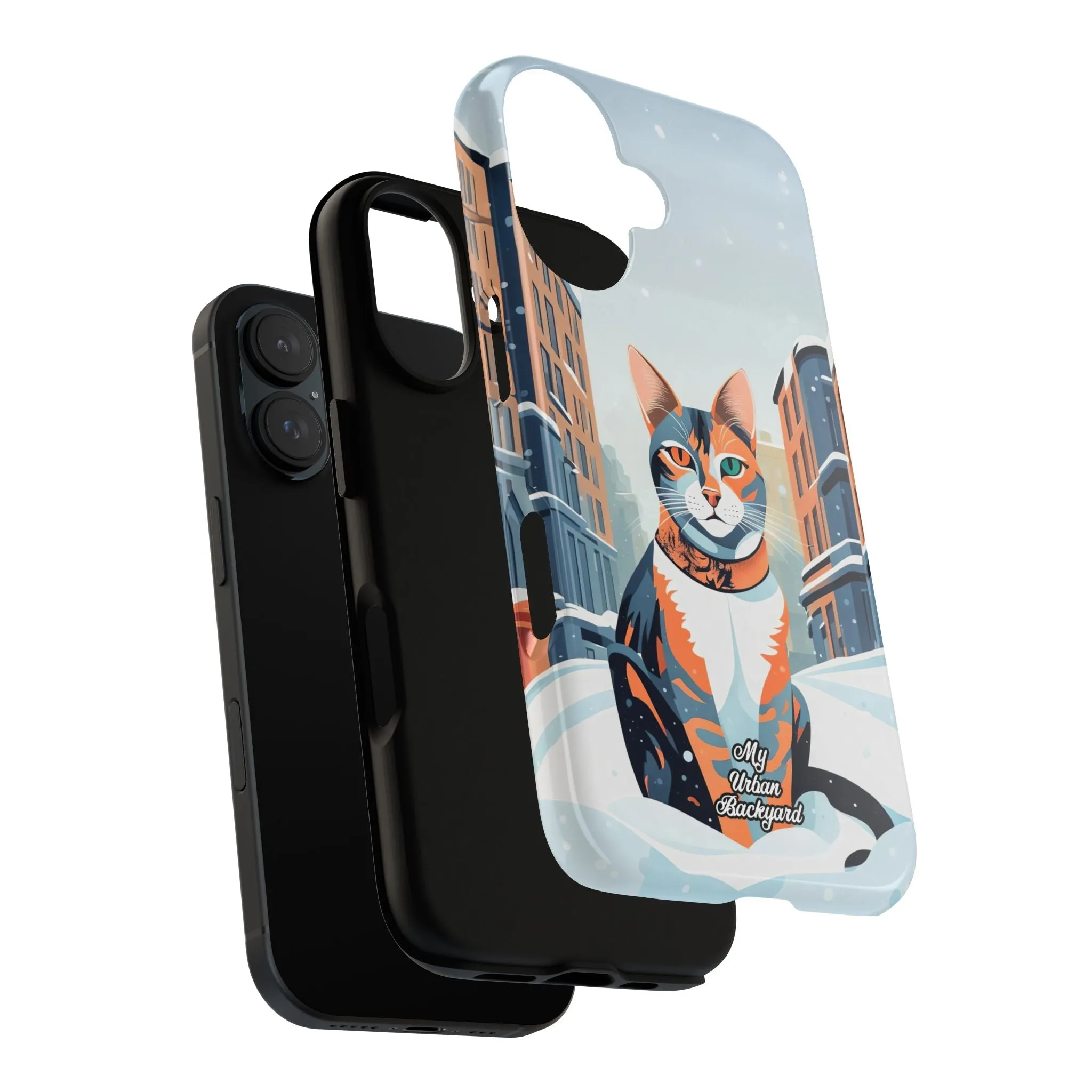 Claws Pawson in the Snow, Cat Cell Phone Case - Apple, Samsung, or Google Pixel