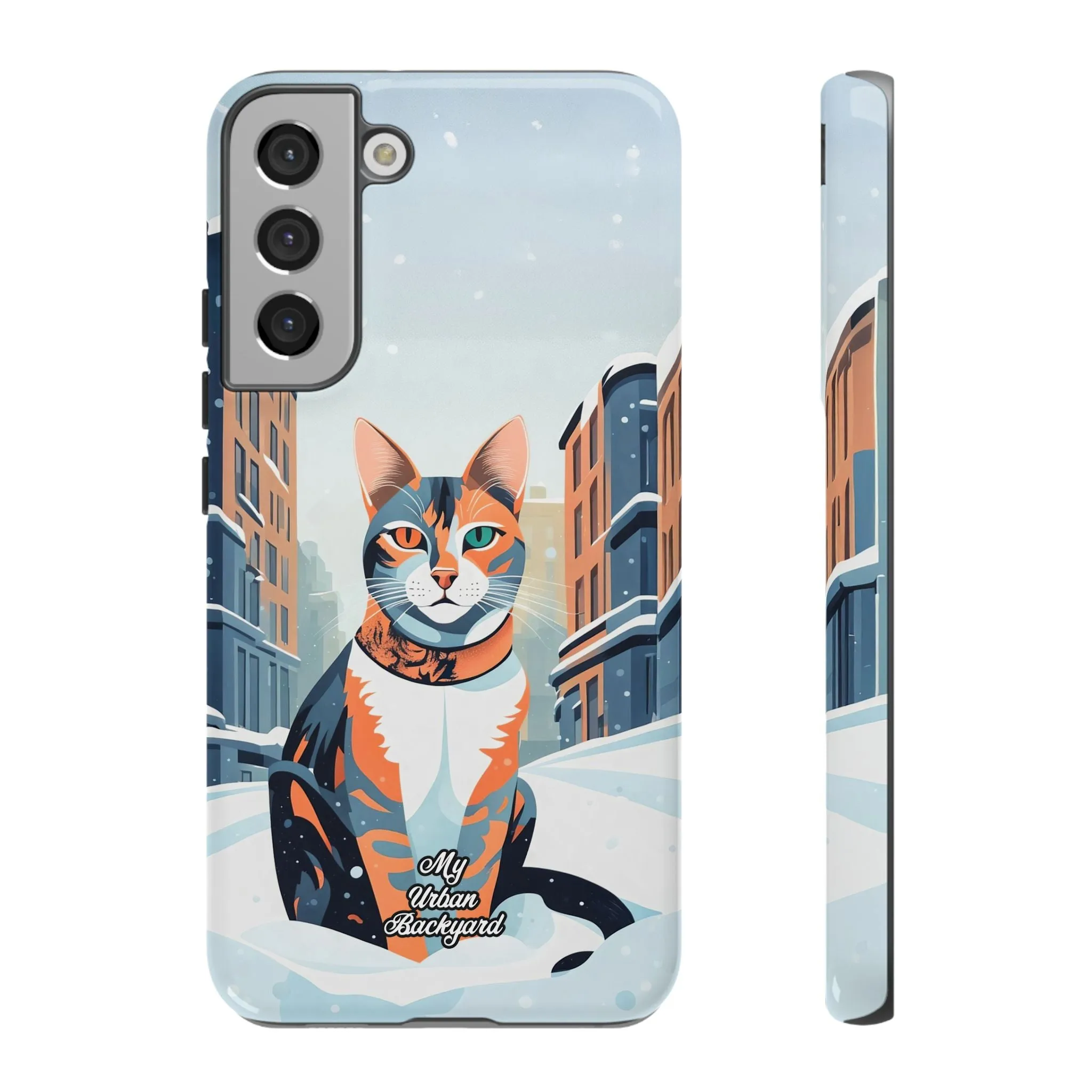 Claws Pawson in the Snow, Cat Cell Phone Case - Apple, Samsung, or Google Pixel