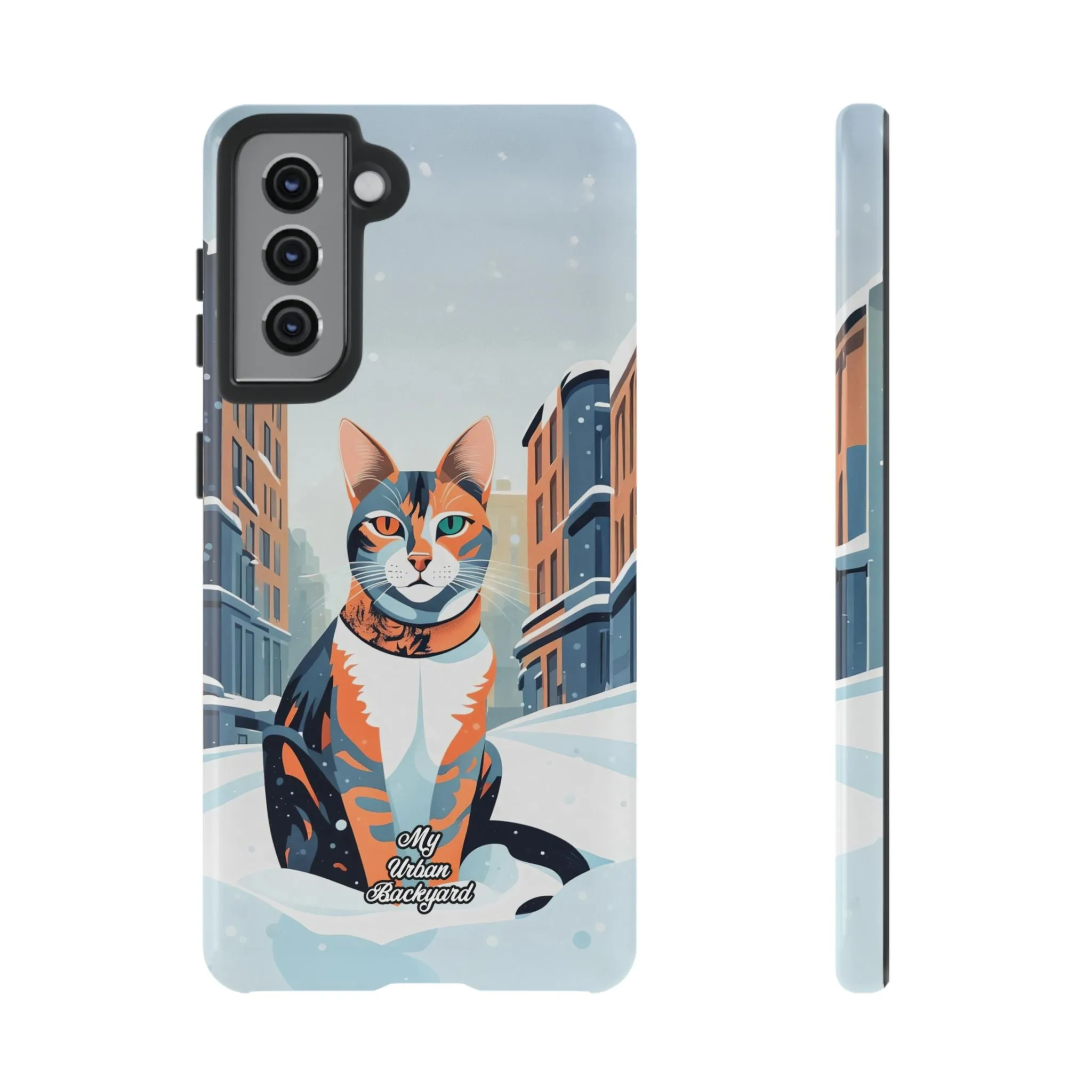 Claws Pawson in the Snow, Cat Cell Phone Case - Apple, Samsung, or Google Pixel