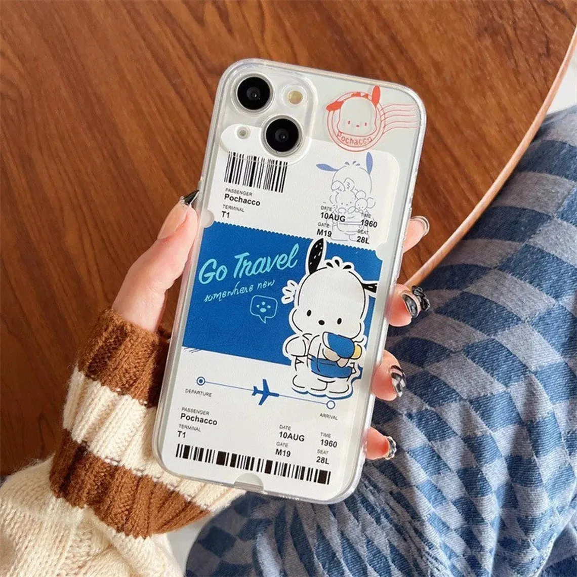 Clean Travel Ticket Japanese Cartoon KU CN PN PC iPhone Case 6 7 8 XS XR X 11 12 13 14 15 Pro Promax 12mini 13 mini