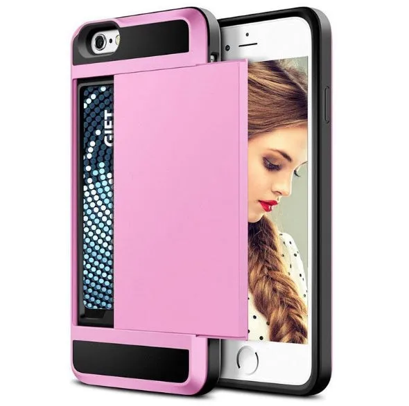 Compatible with Apple, Sliding Card Holder Phone Case (iPhone)