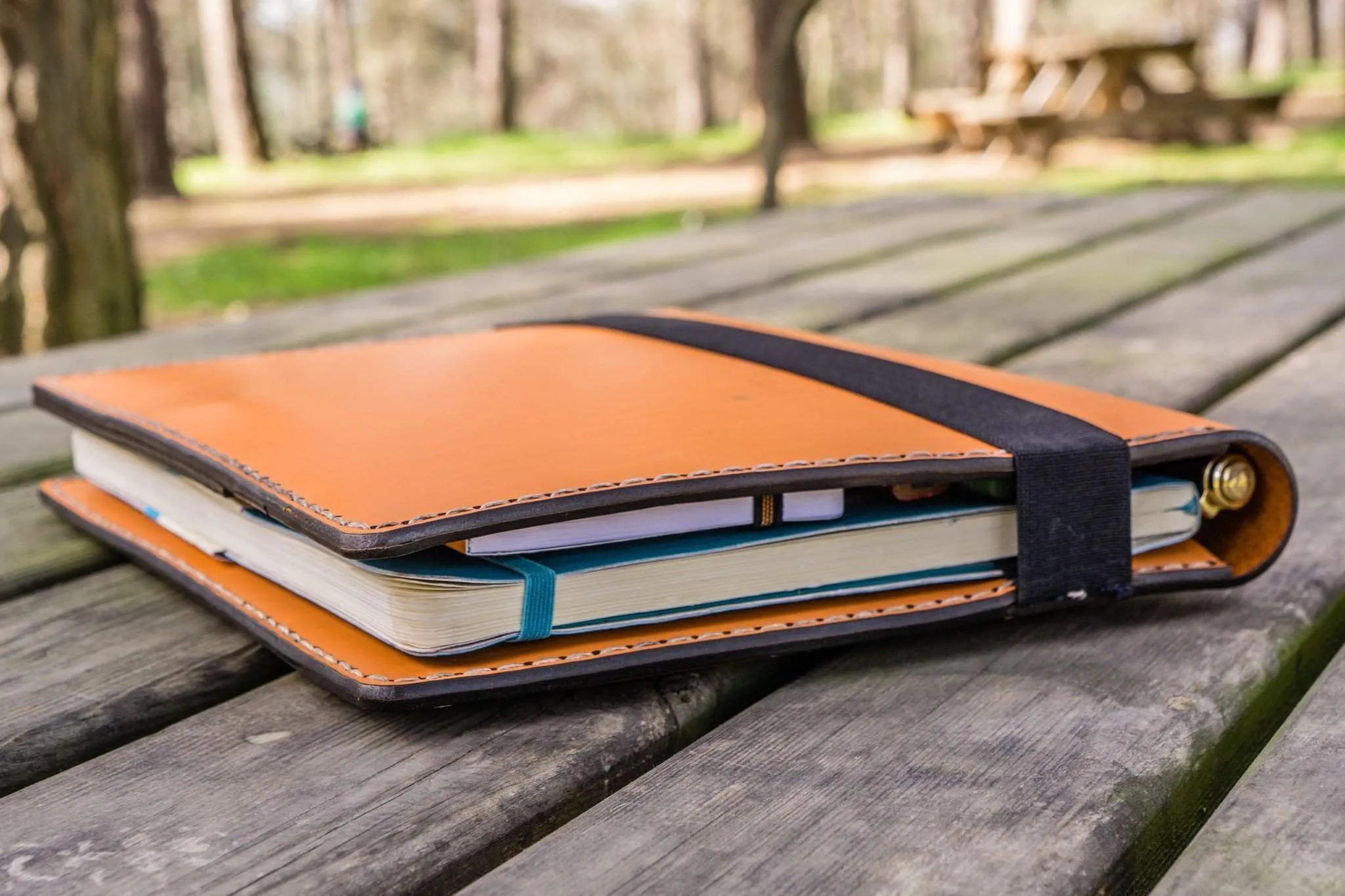 Composition Notebook Cover With iPad Pocket - Orange