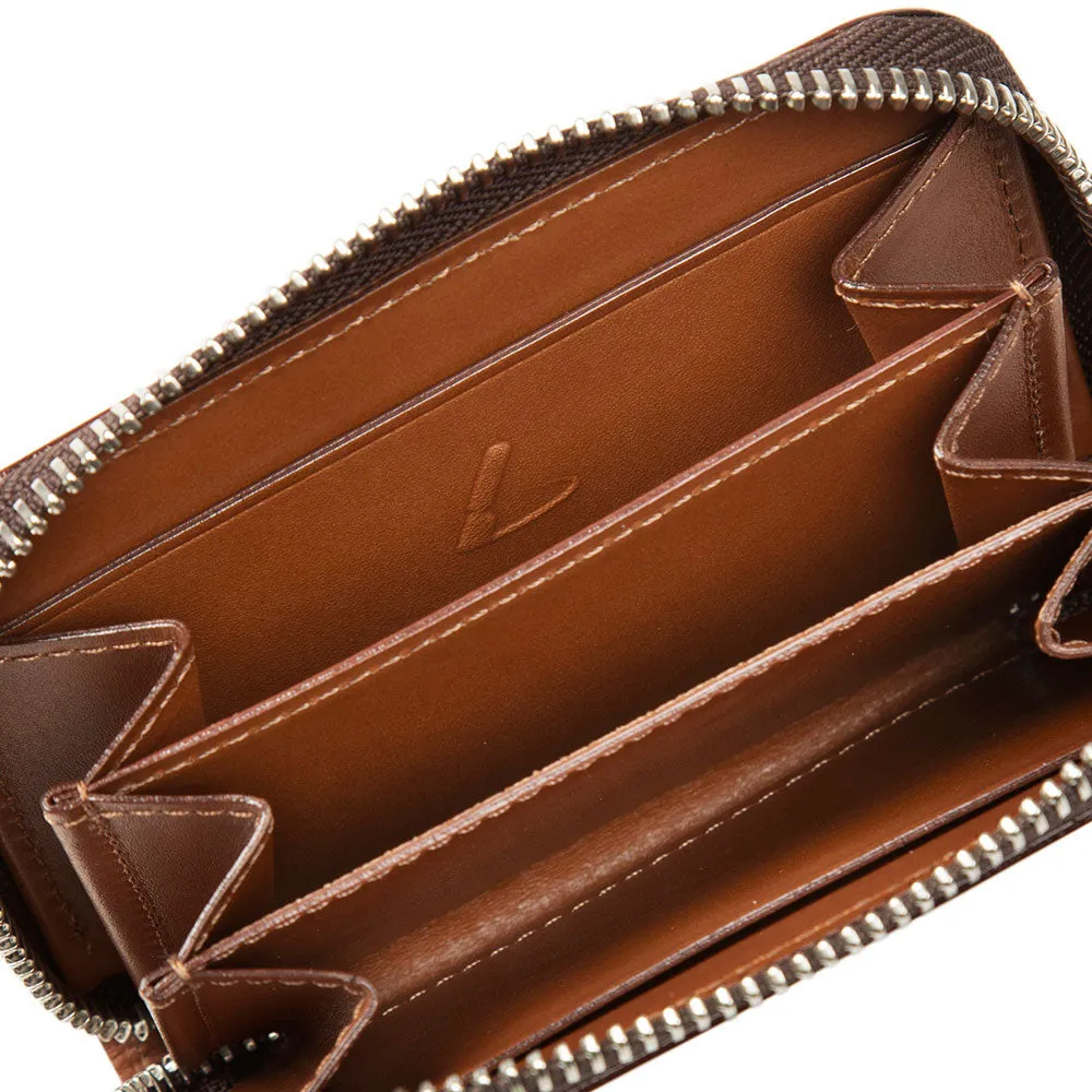 Cordovan Zip Coin Wallet