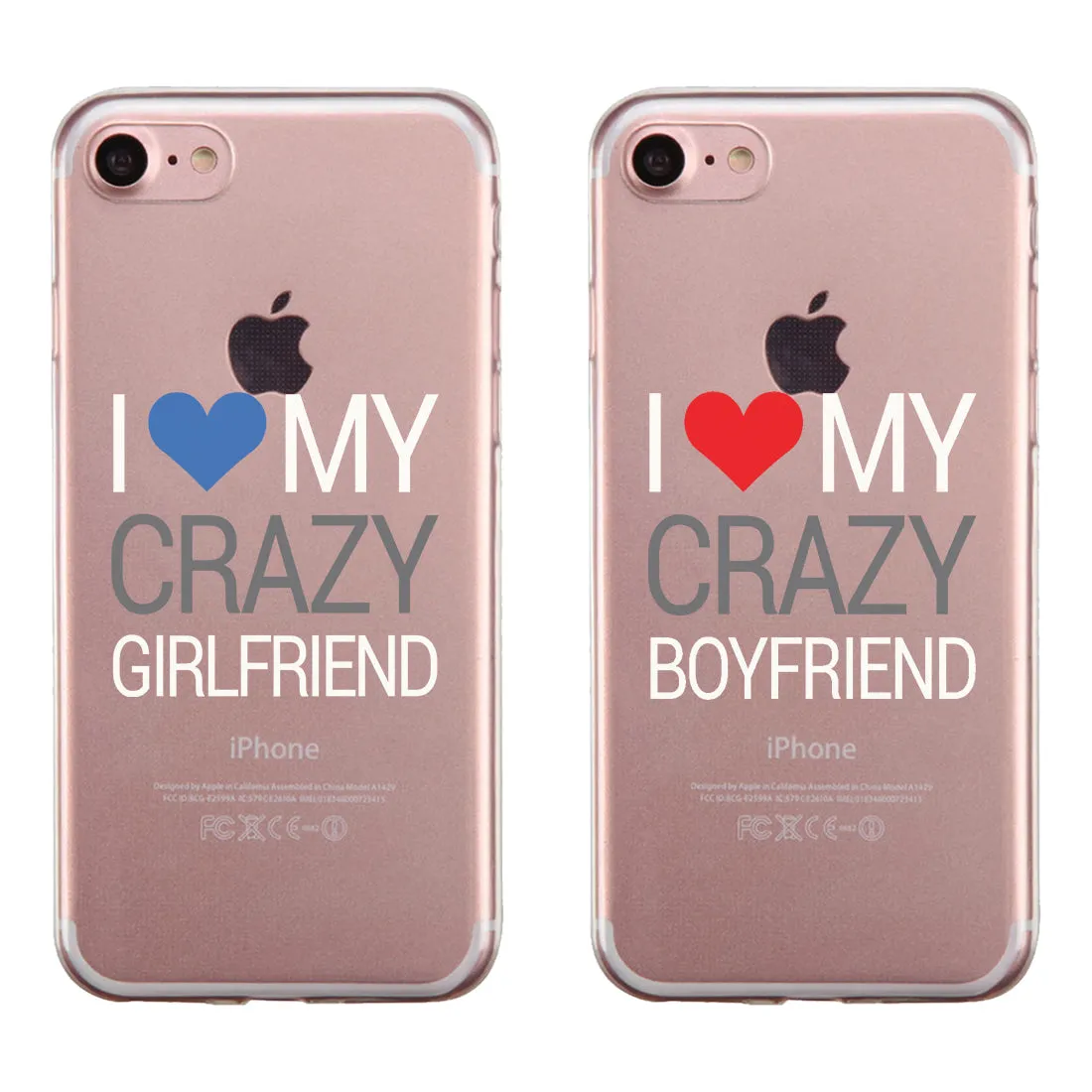 Crazy BF GF Couple Matching Phone Cases Passionate Loving Silly