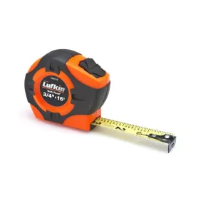 Crescent Lufkin PQR1316N 3/4" x 16' Quickread Power Return Yellow Clad Tape Measure