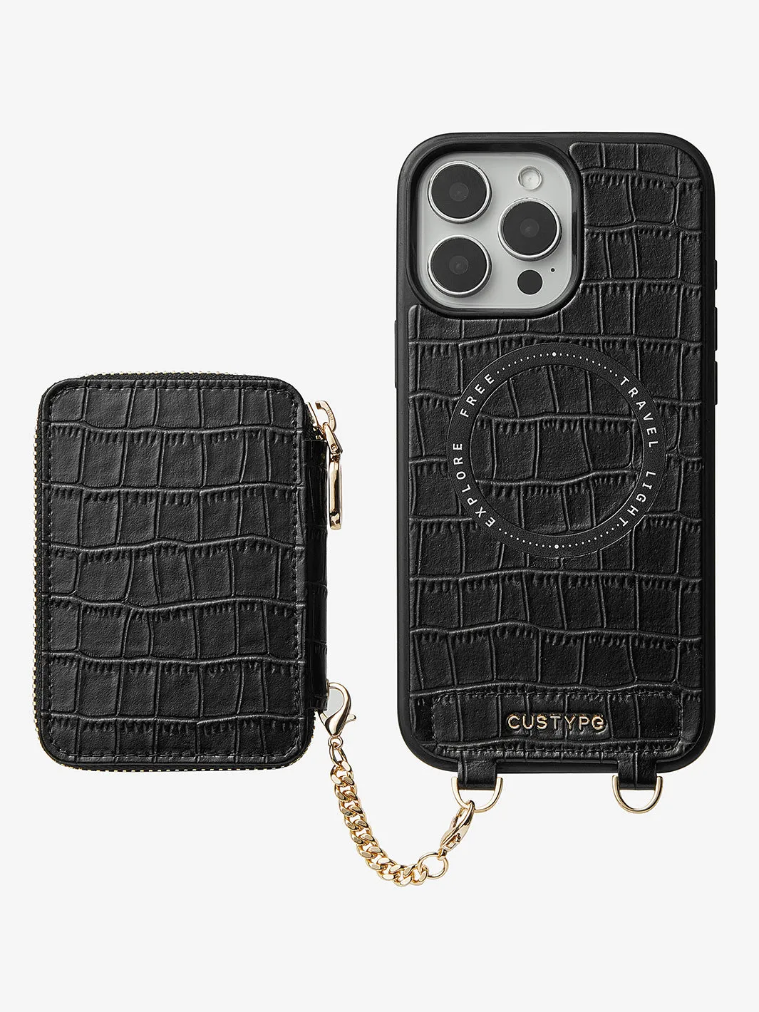 Crocodile Craft Set- Detachable Wireless Charging Wallet Phone Case