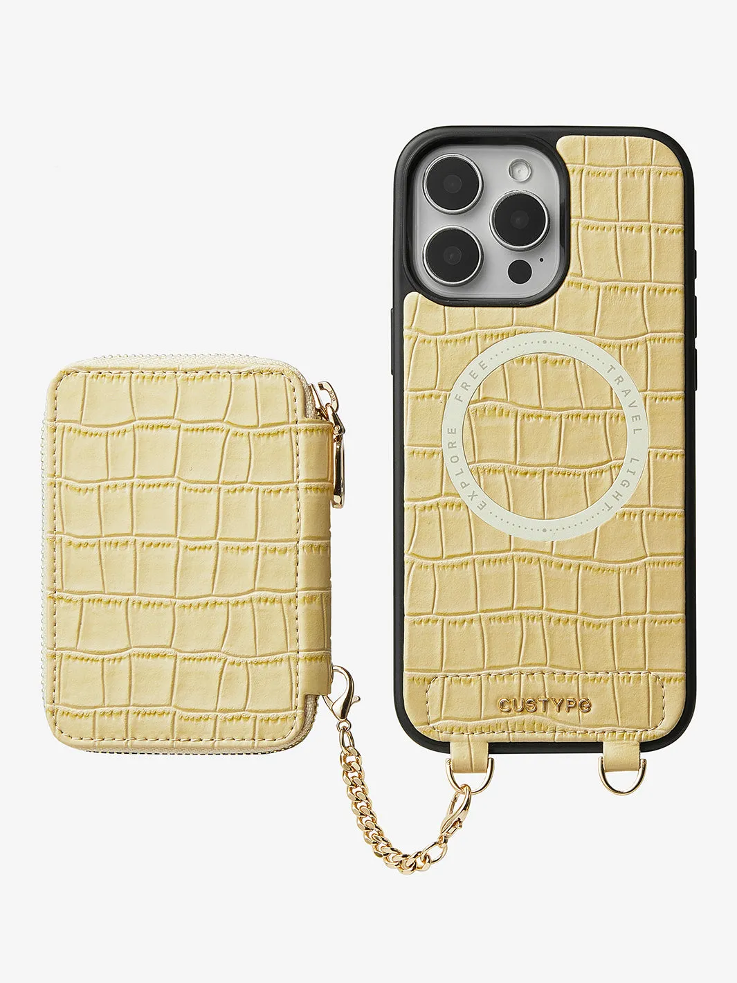 Crocodile Craft Set- Detachable Wireless Charging Wallet Phone Case