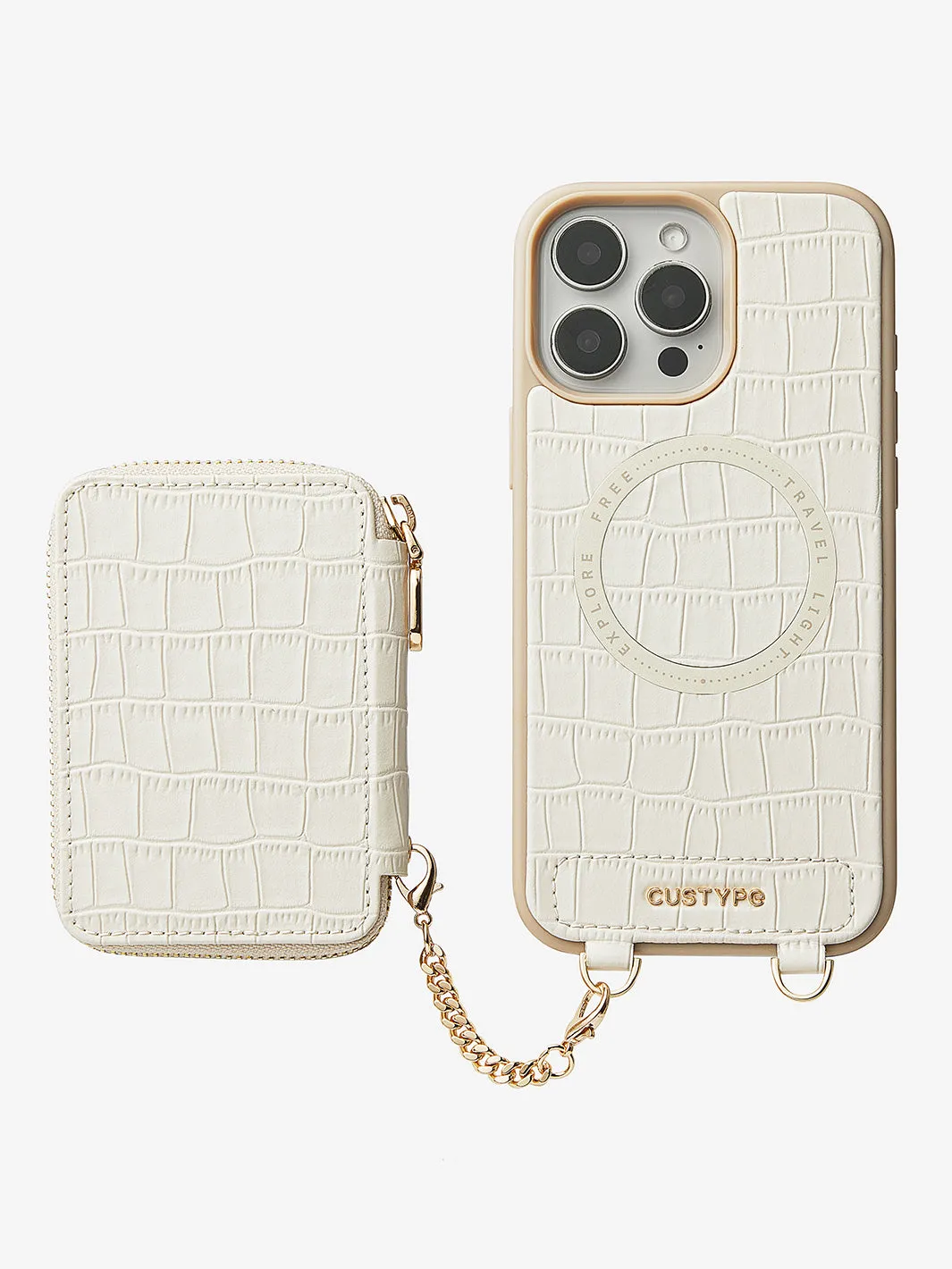 Crocodile Craft Set- Detachable Wireless Charging Wallet Phone Case