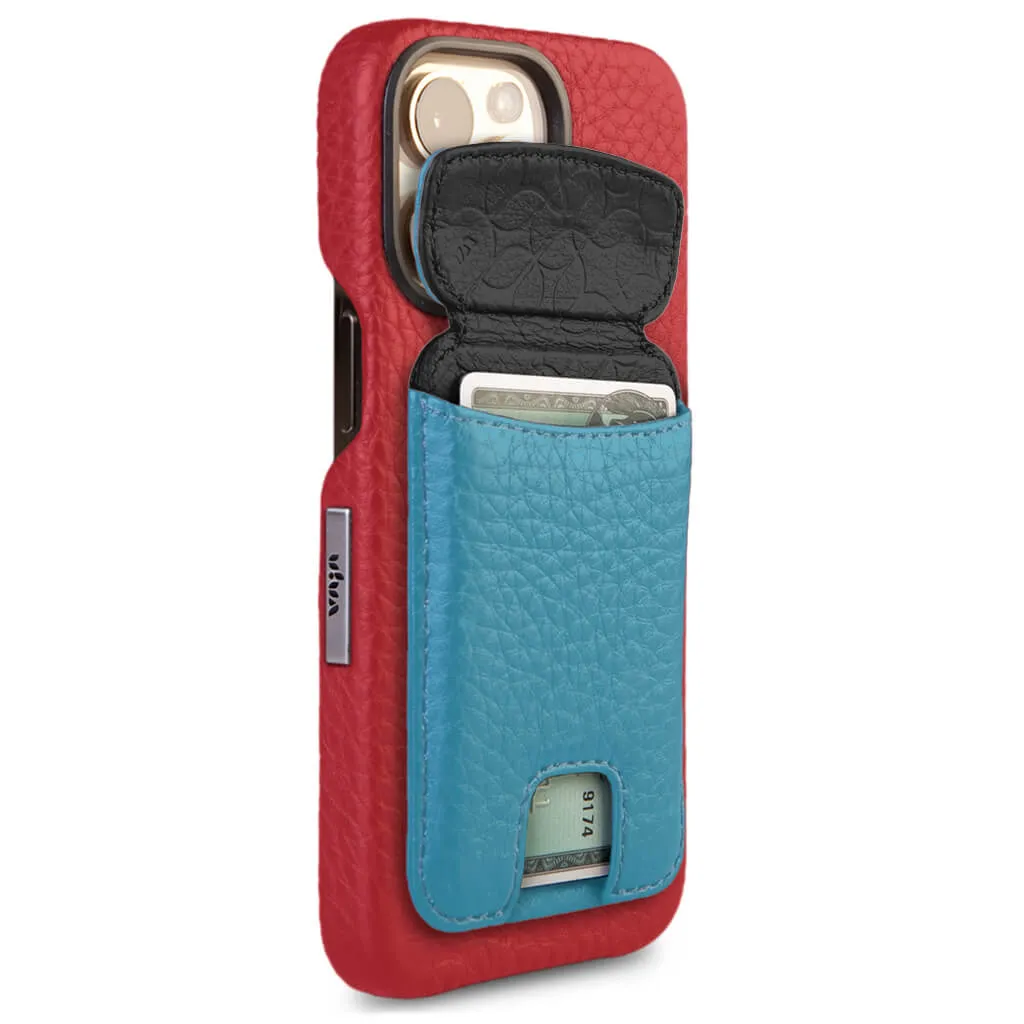 Custom V-Mag iPhone 15 Pro Max leather case   V-Mag Mini Wallet