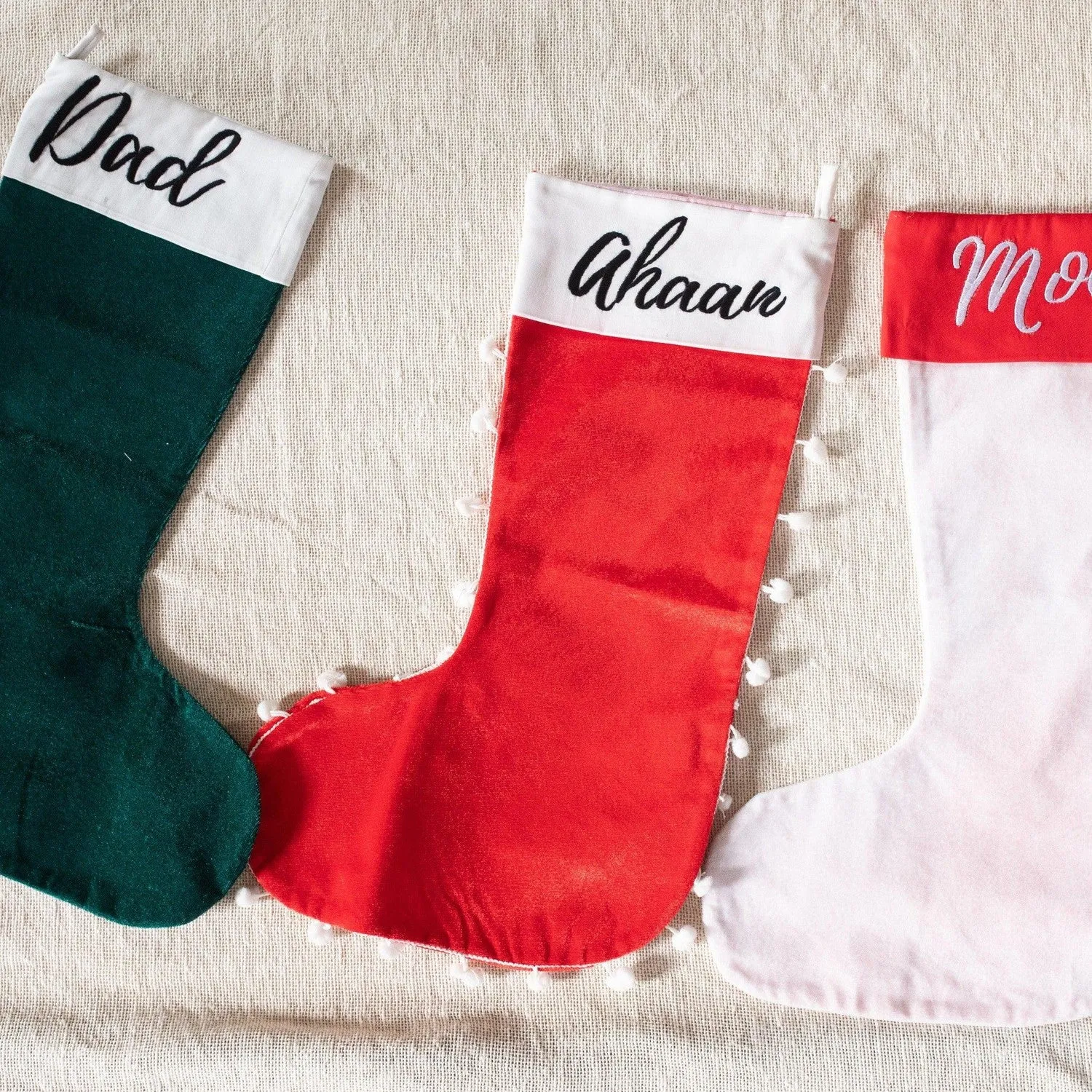 Customizable Christmas Velvet Stockings