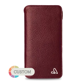 Customizable Silver Wallet iPhone X / iPhone Xs Leather Case