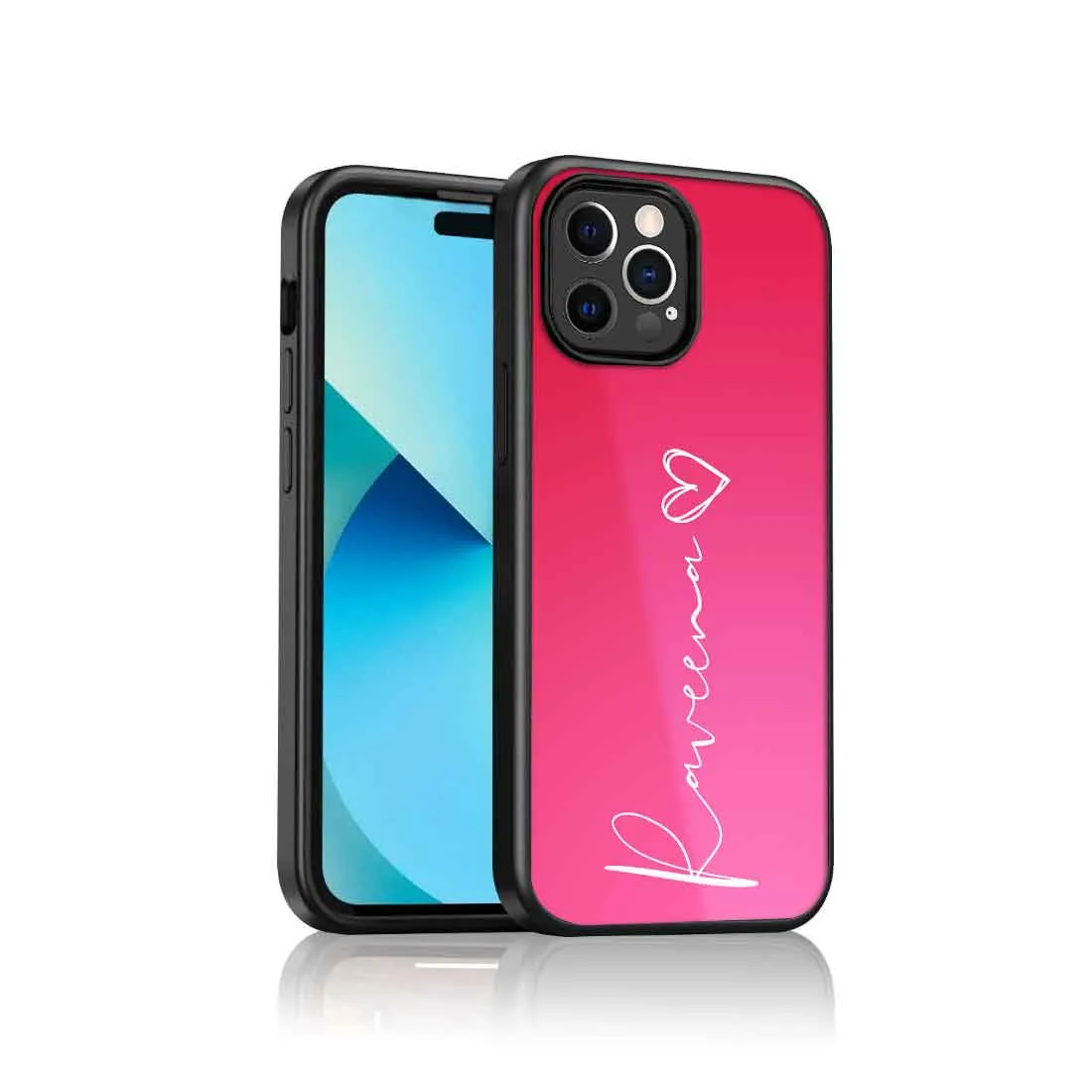 Customized iPhone 12 Pro Phone Case Mobile Cover With Signature Calligraphy Name