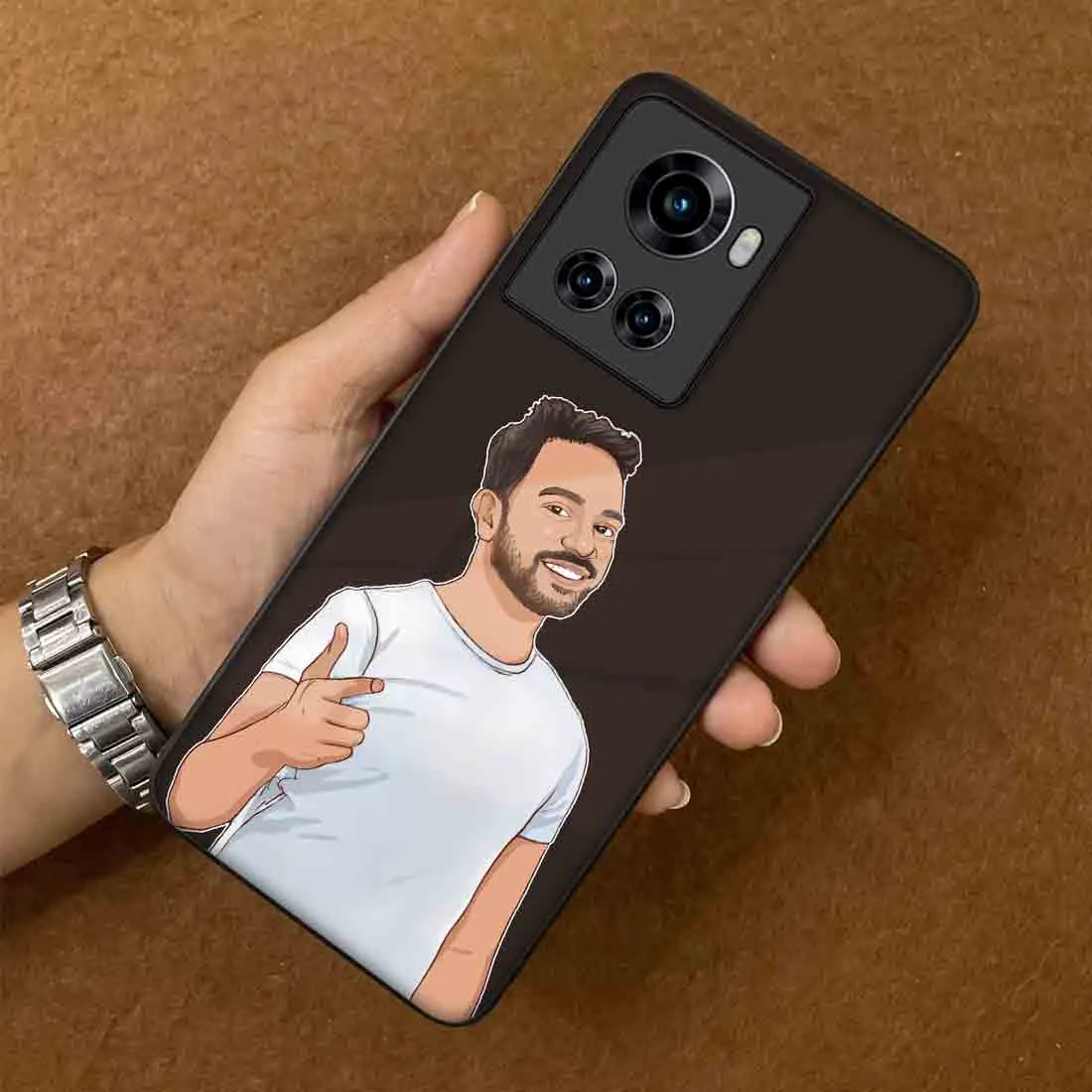 Customized Mobile Cover With Photo Oneplus 10R Case - Cartoonized From Image