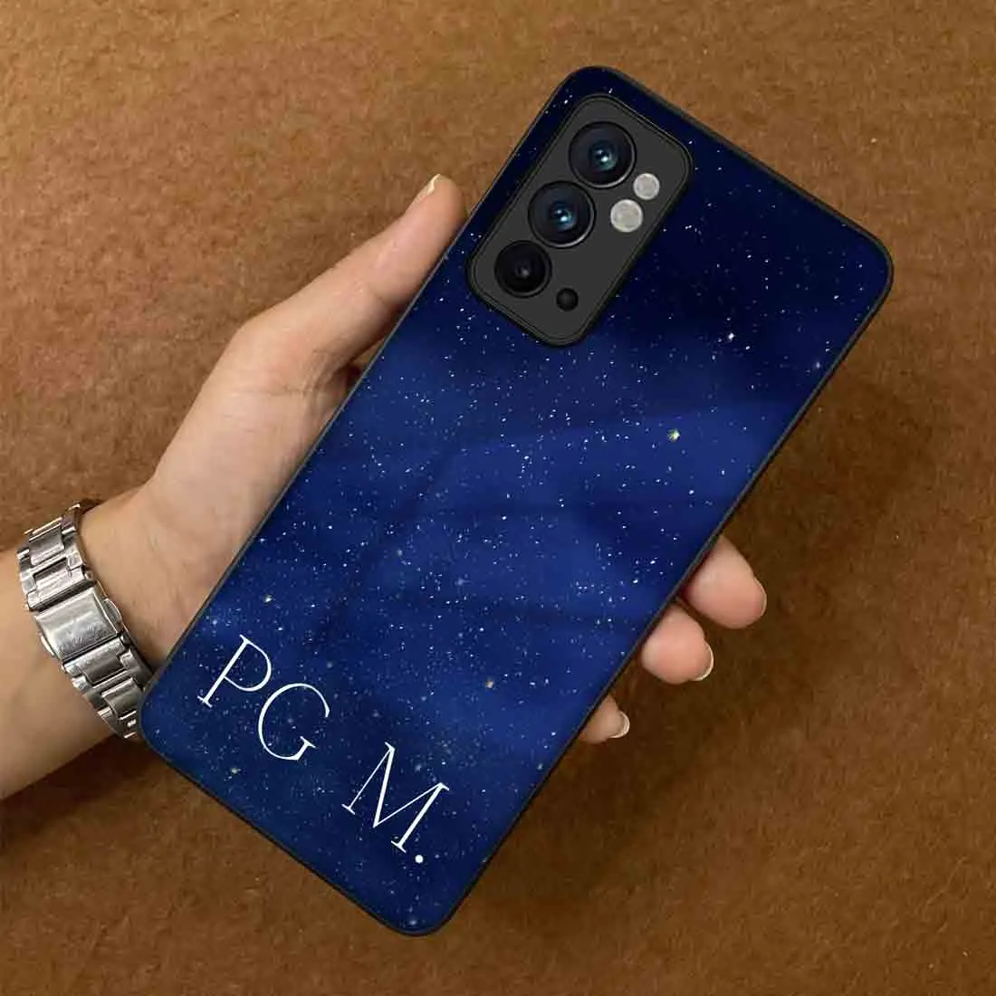 Customized Oneplus 9RT 5G Back Cover With Name - Starry Night