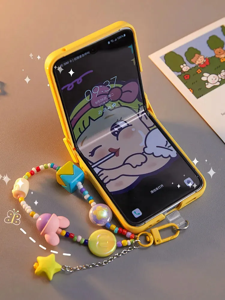 Cute Bracelet Case FPhone Case for Samsung Galaxy Z Flip 5 Flip5 Zflip5