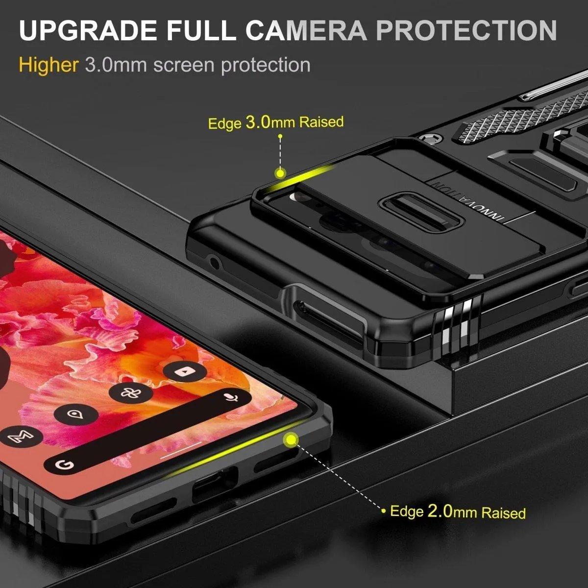 Dare Armor Case with Sliding Camera Lens Protector for Google Pixel