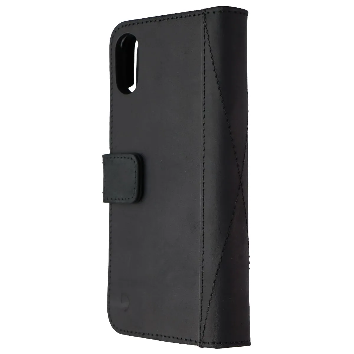 Decoded Full Grain Leather Case for Apple iPhone Xs/X - Smooth Black