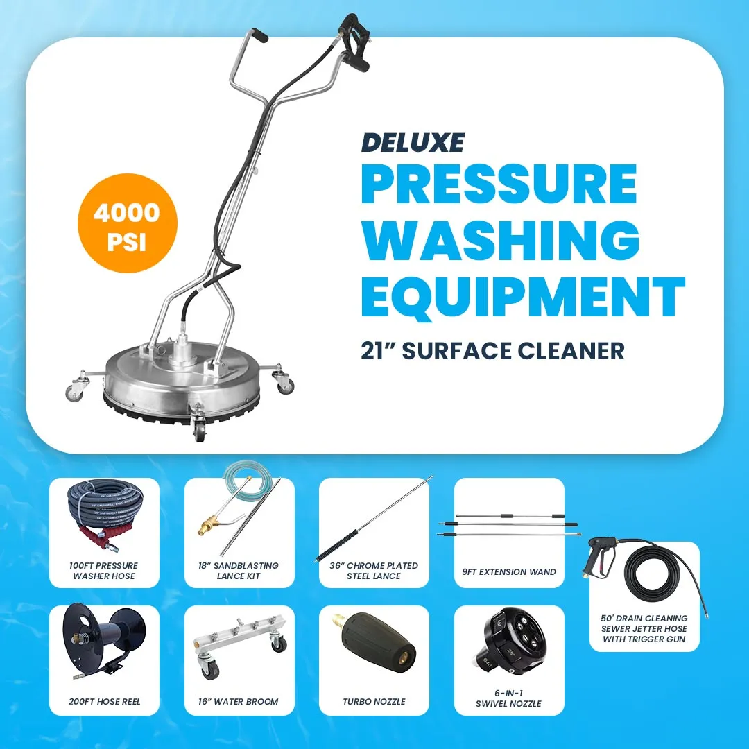 Deluxe Pressure Washing and Driveway Cleaning Business Start-up Package