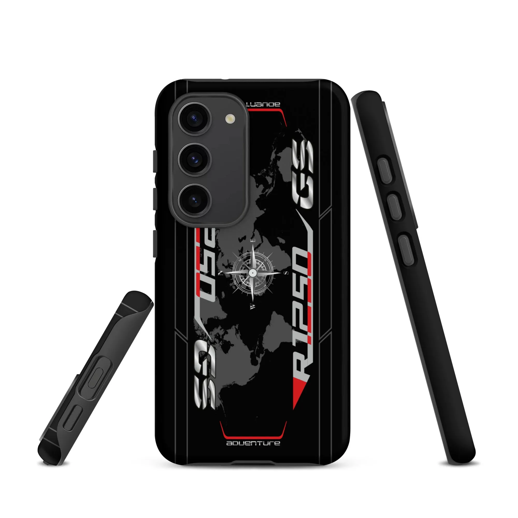 Designed Tough Case For Samsung inspired by BMW R1250GS Ice Gray Motorcycle Model - MM5247