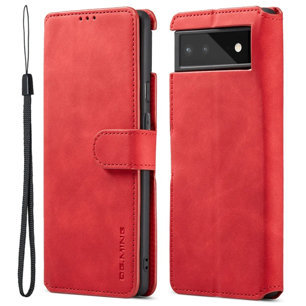 DG.MING Google Pixel 6 Retro Case - Red