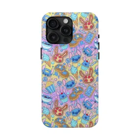 Disney Stitch Snacks Inspired Phone Case Gift Inspired Fan Art Iphone Quotes Disneyland Magic Kingdom World Movie Lilo Food