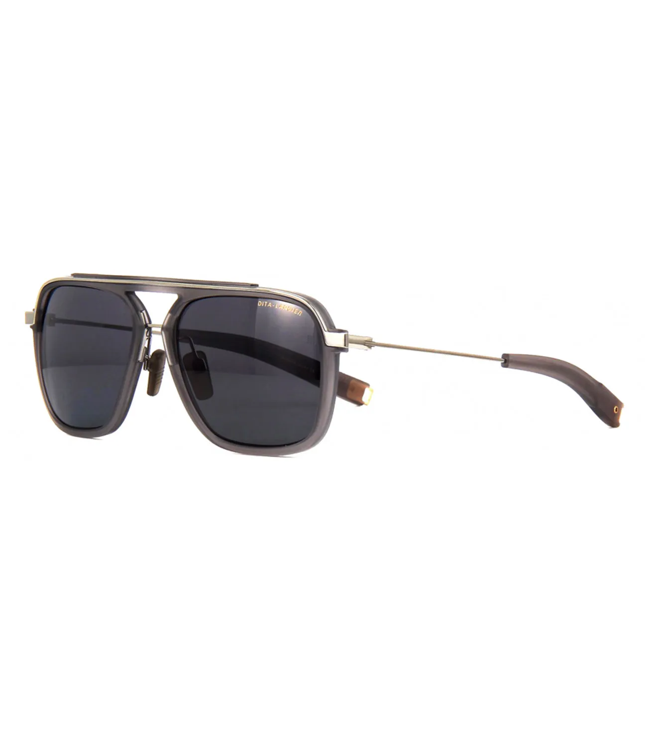 Dita Lancier LSA-400 Unisex Grey Polarized Aviator Sunglass