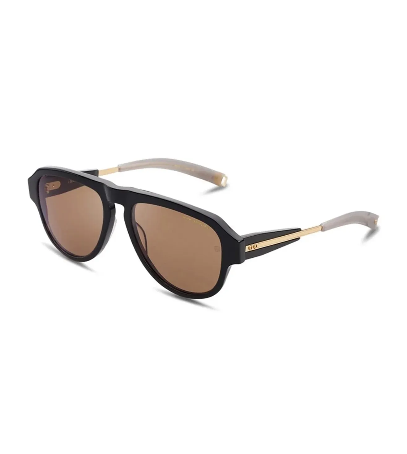 Dita Lancier LSA-706 Unisex Brown Aviator Sunglasses