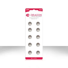 Dragon watch size batteries 10 pack AG13/LR44.