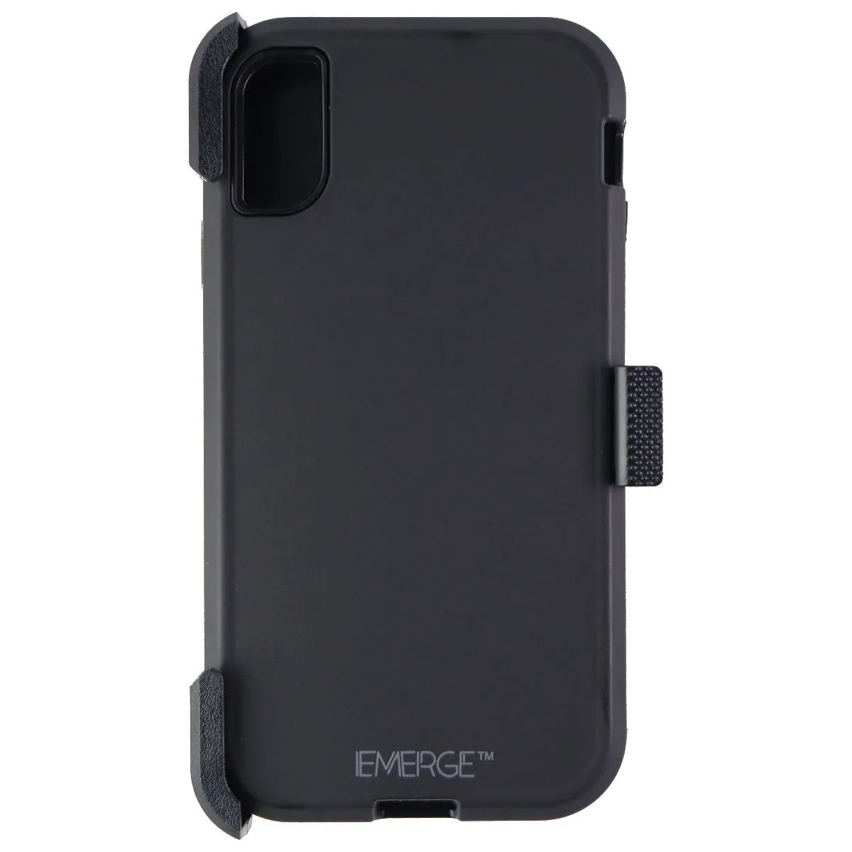 Emerge Ultra Force Series Hard Case & Holster for Apple iPhone XR - Matte Black