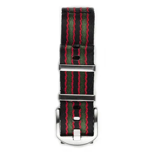 Everest Vintage Bond Black Nylon Watch Band